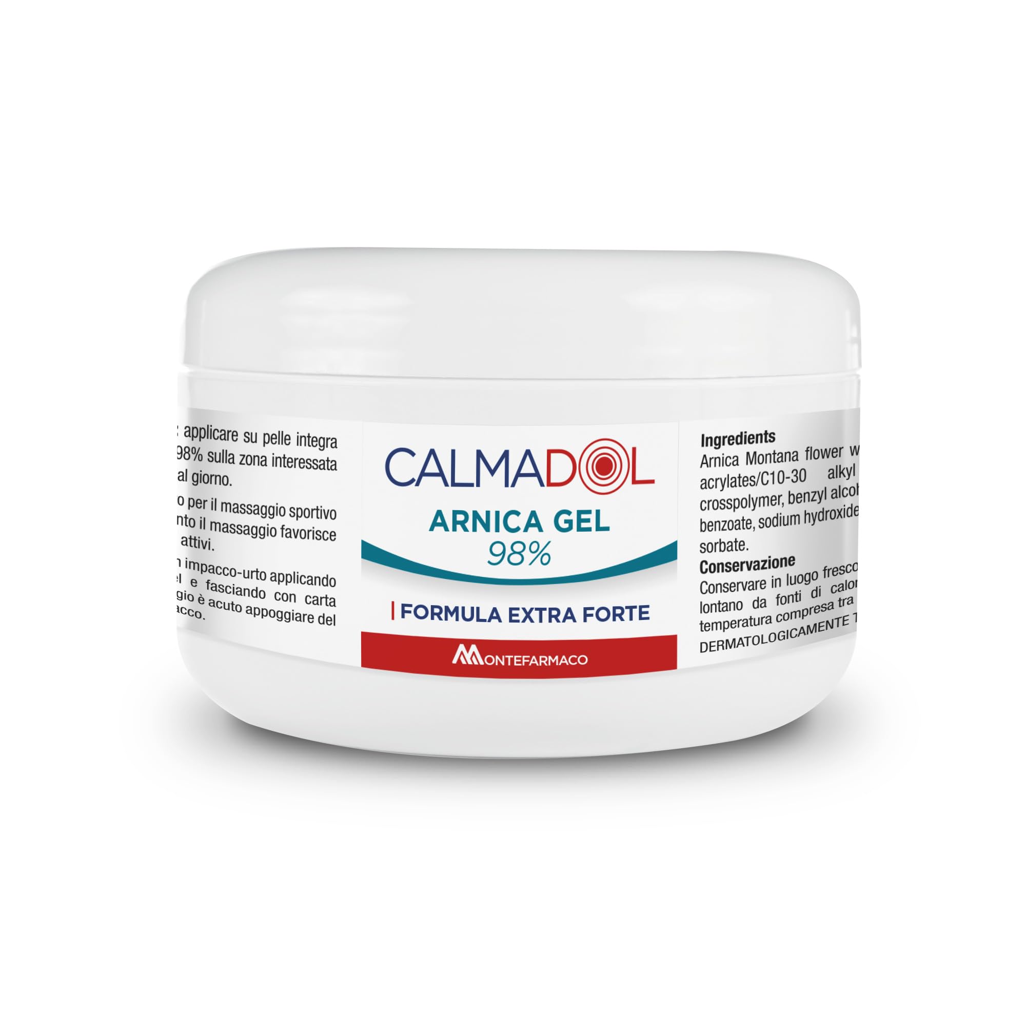 Arnica Gel 98%, per Dolori Muscolari e Articolari, Massaggio Sportivo, Massaggio Fisioterapico, Impacchi - Formula Extra Forte, Sollievo dal Dolore, per Tutta la Famiglia (250ml)