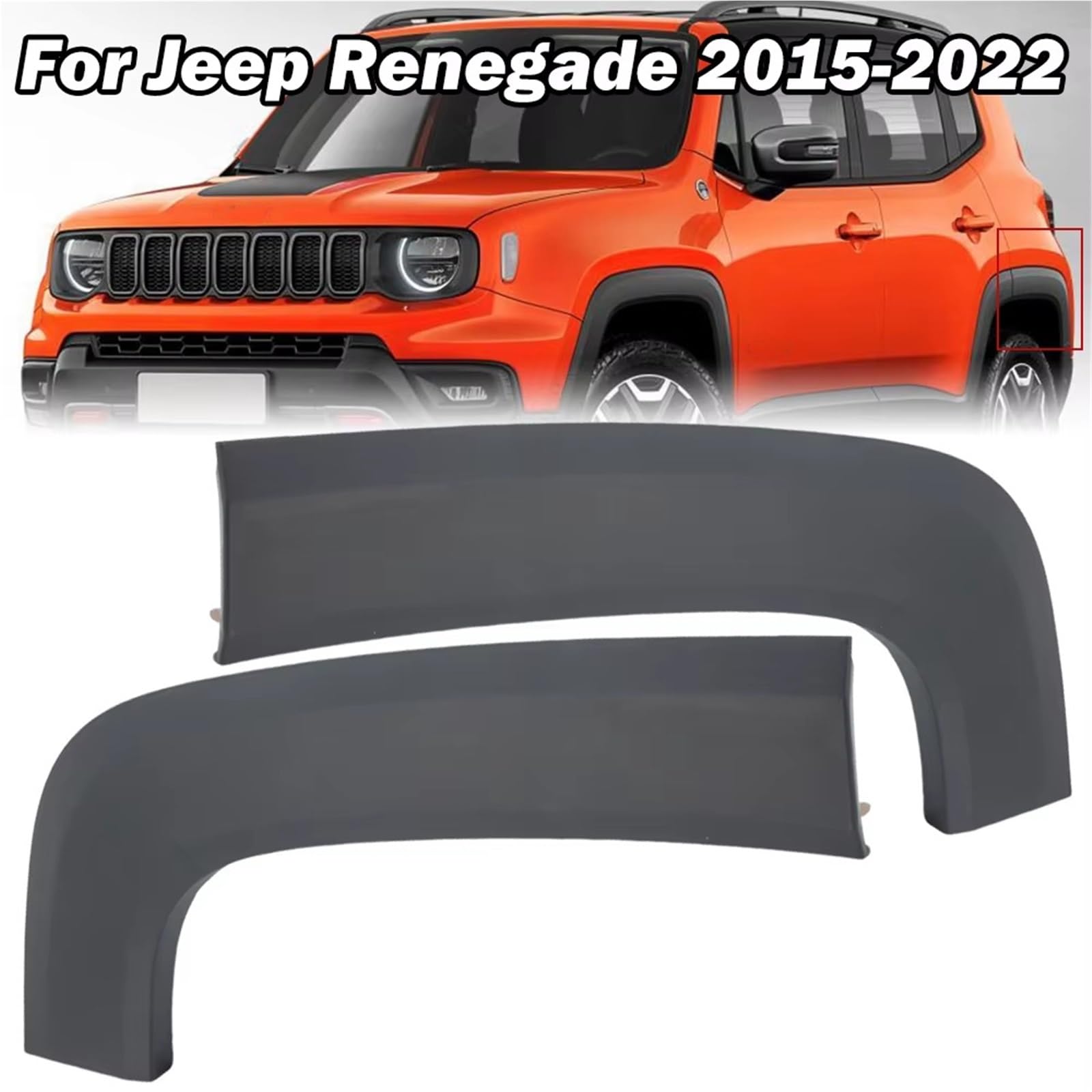 Samochodowe błotniki Pasuje do Jeep Renegade 2015-2022 ABS obudowa koła flary błotnik wymień 5XB67LXHAA części akcesoriów samochodowych(1PC Right)