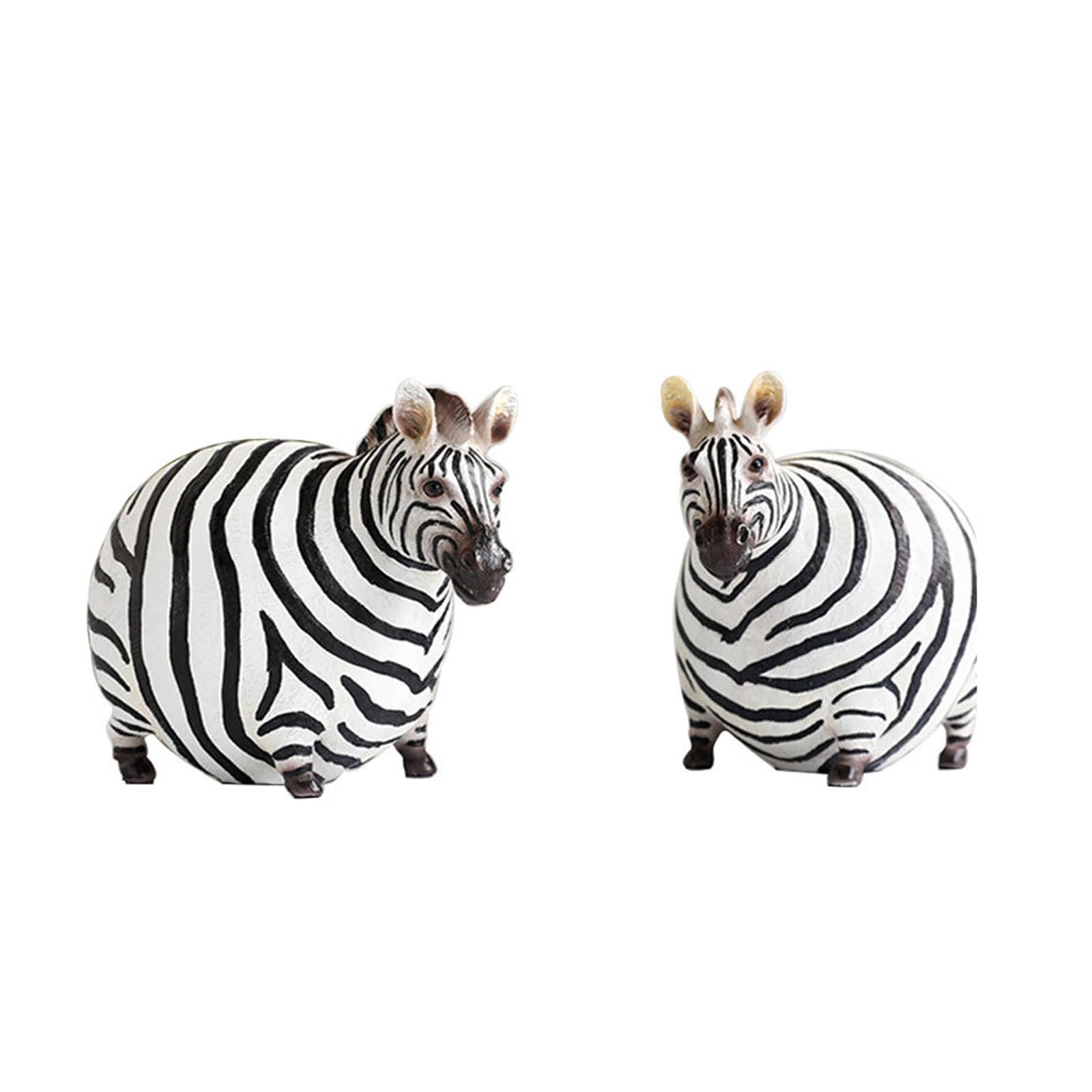 Amazon.com: Whbbbj 2pcs African Zebra Statue, Zebra Table