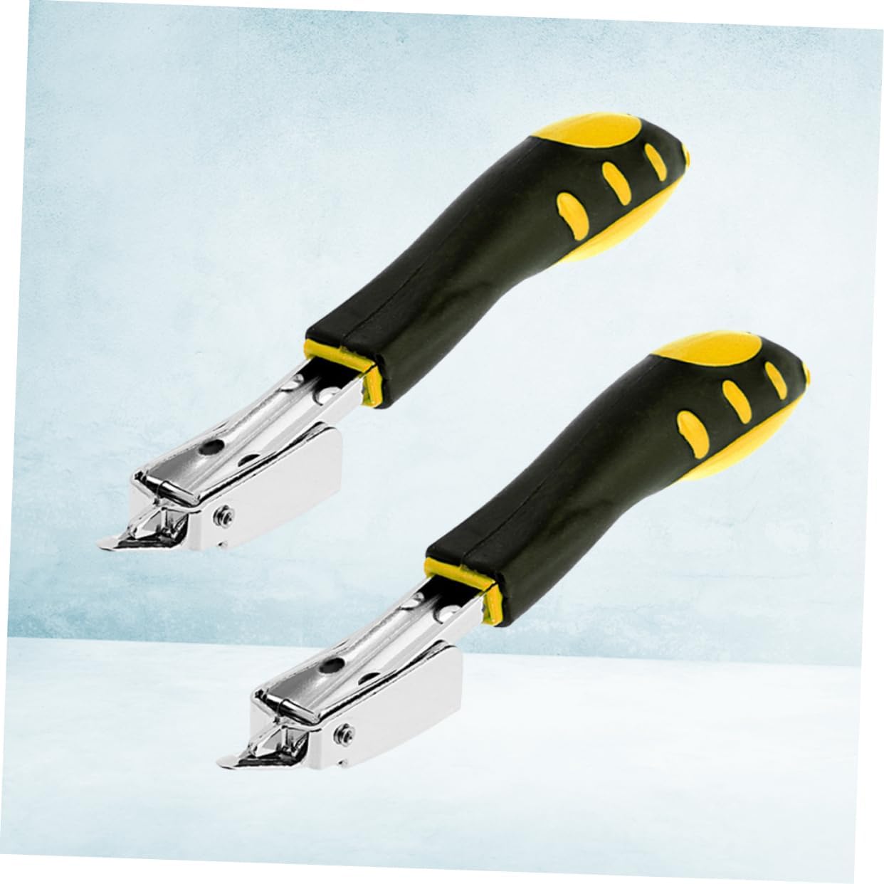 2Pc Plastic Handle Hand Held Nail Puller Tool for Woodworking | Multi Function Design, Leverage Feature, Labor Saving Use, Black Plastic Plus Metal, Professional DIY