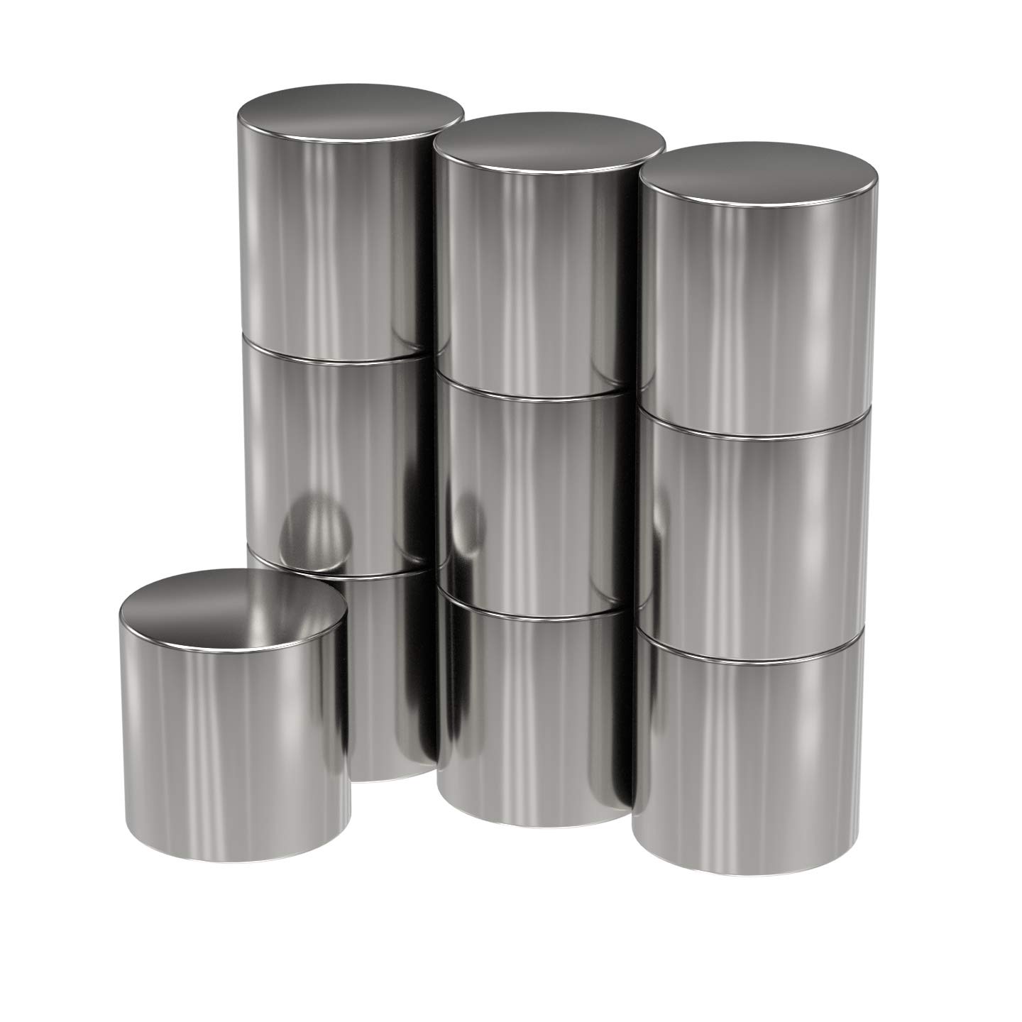 10 Calamite Ufficio Rotonde – Neodimio Ø30x8mm – Forza 2,7 Kg – Con Cappuccio Plastica Blu - 5