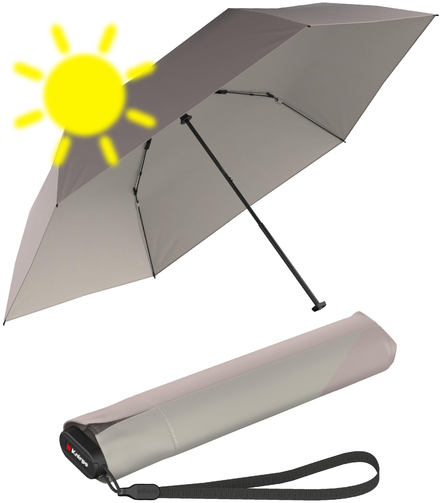 Knirps parapluie US.050 Ultra Light Slim Manual Heatshield Fashion Pearl/Ivory vieux rose