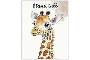 Stand Tall - Baby Giraffe Inspirational Nursery Decor