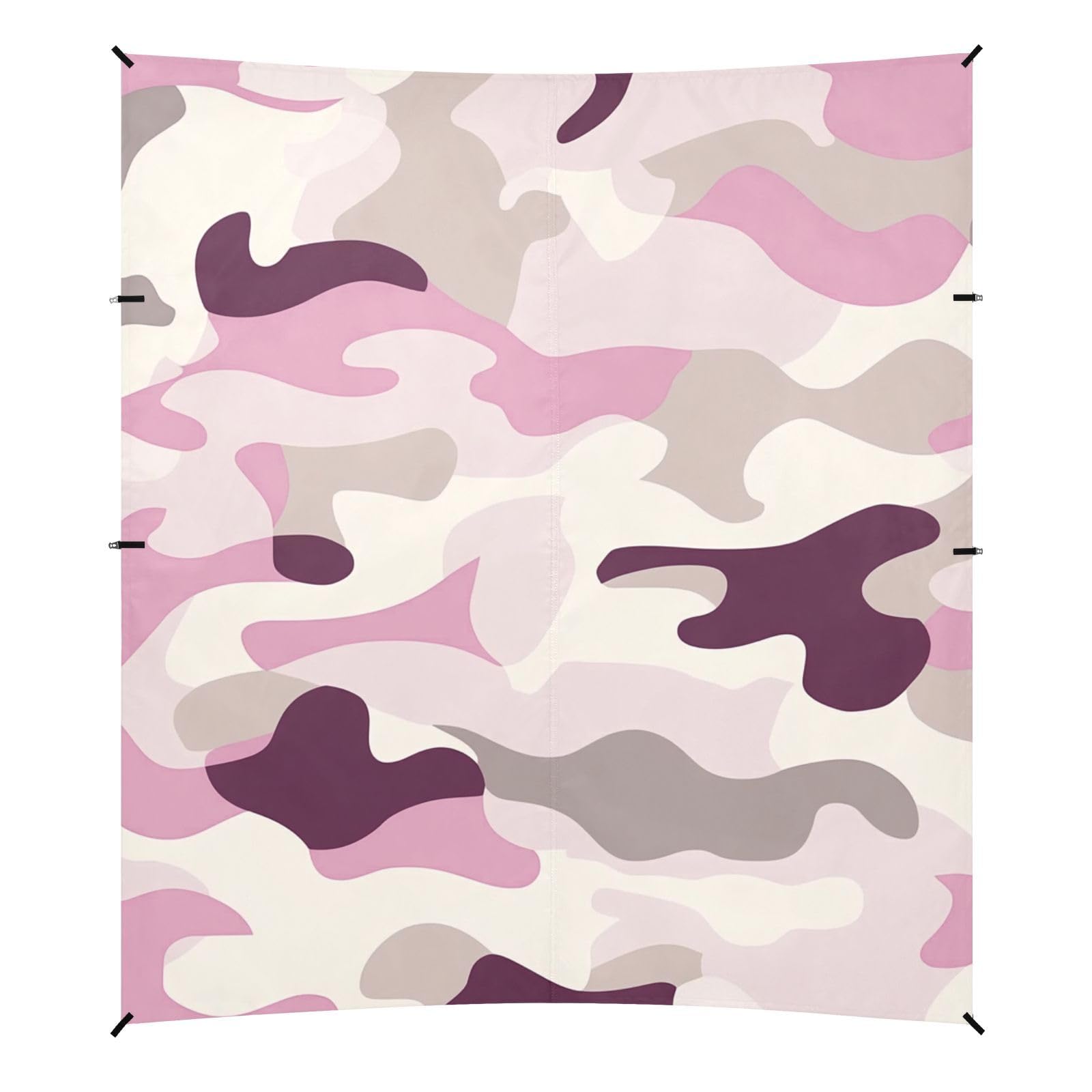 Taupe Foldable Beach Canopy UPF50+ Waterproof Outdoor Sun Shade with Sand Shovel for Camping, Fishing, Backyard Fun