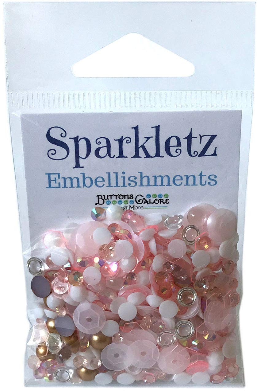 Buttons Galore 569840 Sparkletz Embellishment - Coral Coast, 10g Pack