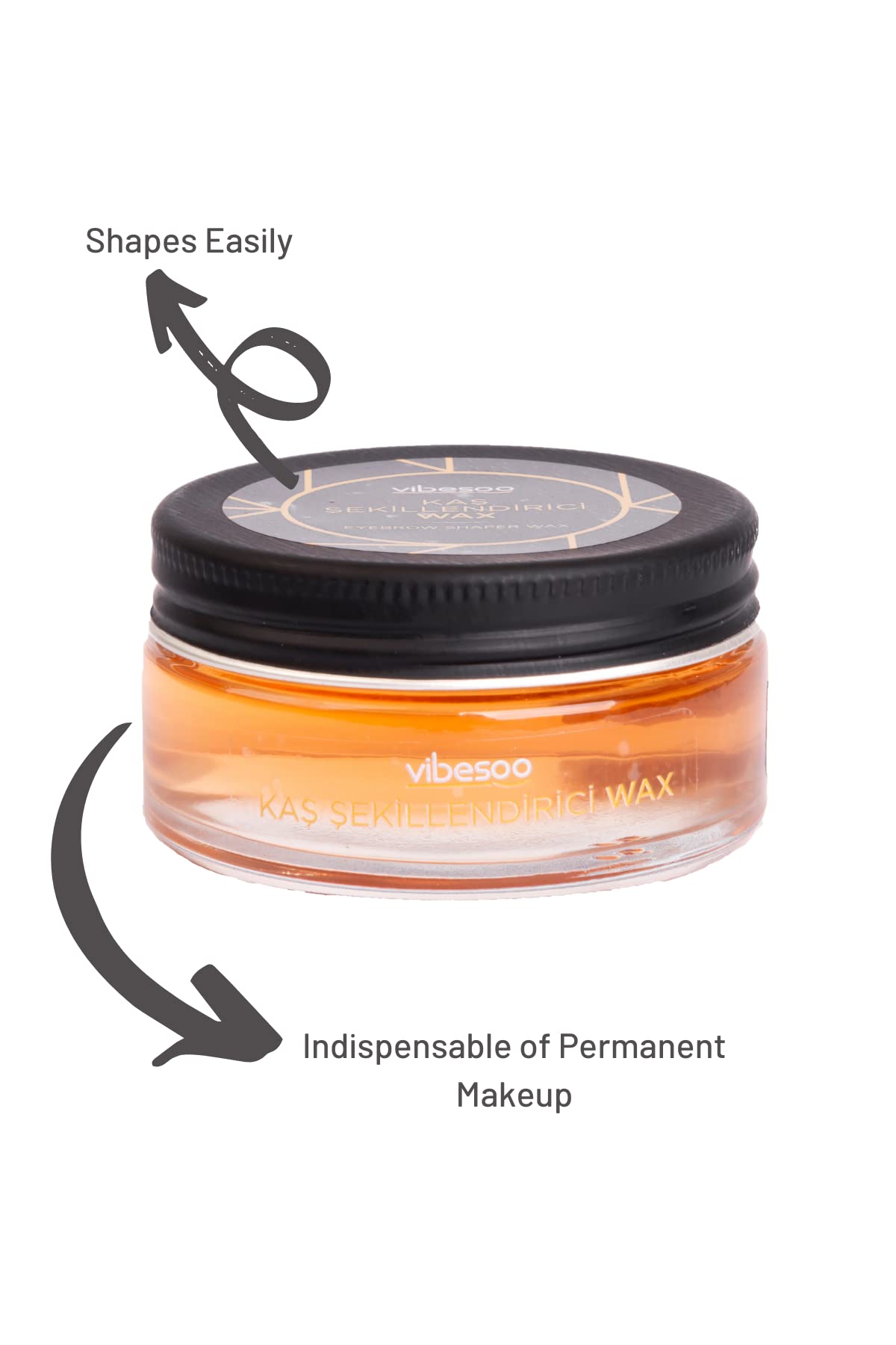 Vibesoo Eyebrow Gel Styling Wax Soap Kit Brow Freeze Pomade Makeup Gel - 1.70 OZ / 50 ML