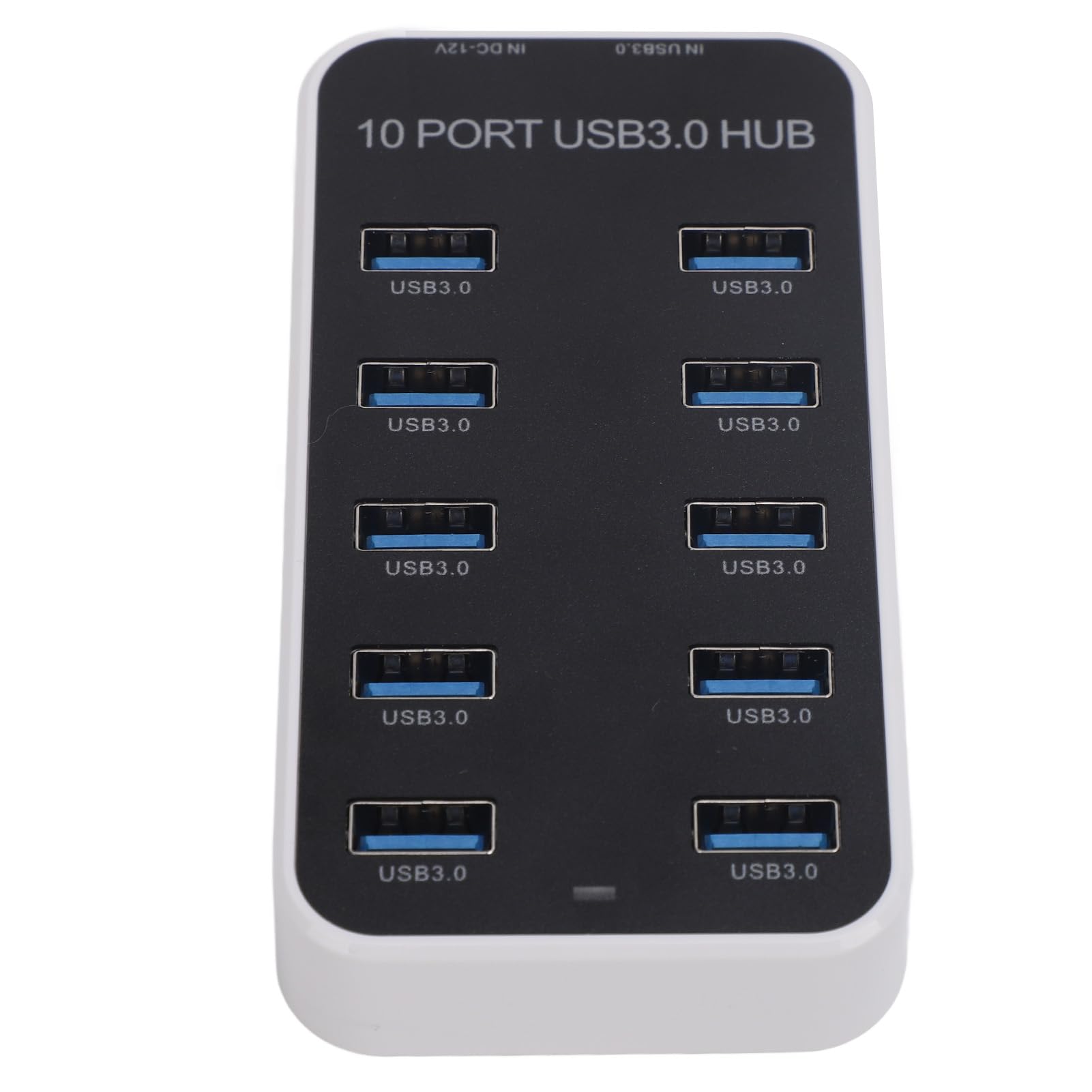 Data Hub Splitter 10 Ports USB 3.0 Szybka transmisja danych Docking Station z portem zasilającym DC12V24V dla laptopowej konsoli do gier Solidne Materiał PC ABS
