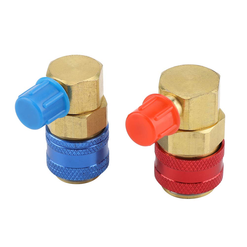 R134a Refrigerant, Safe Refrigerant Quick Couplers Air Condition Quick Connectors, for Refrigerant R134a Automobile Refrigeration Tank