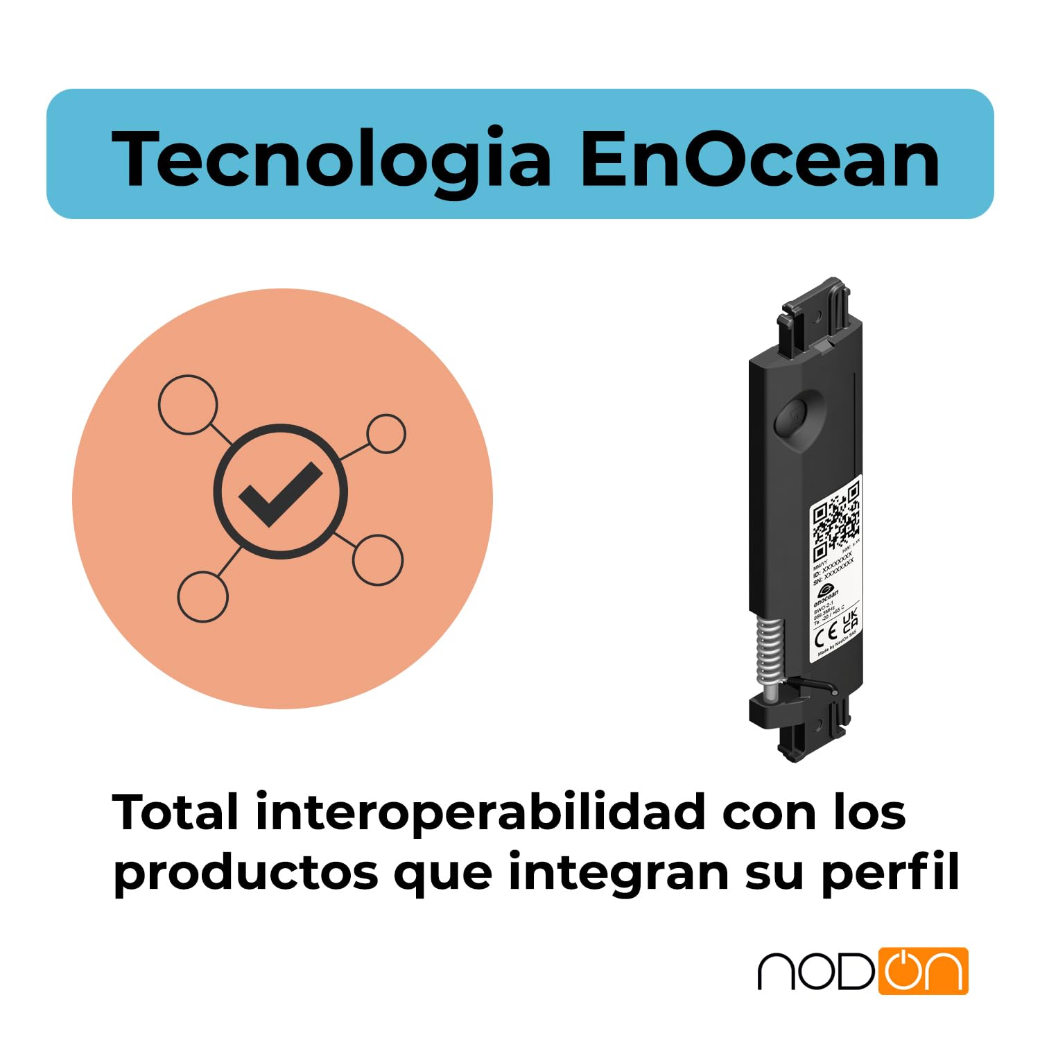 NodOn - EnOcean - Sensor de apertura sin pilas, invisible, inalámbrico, para ventanas de aluminio o PVC, sin mantenimiento, IP32, compatible con Jeedom, eedomus y MyUbiwizz