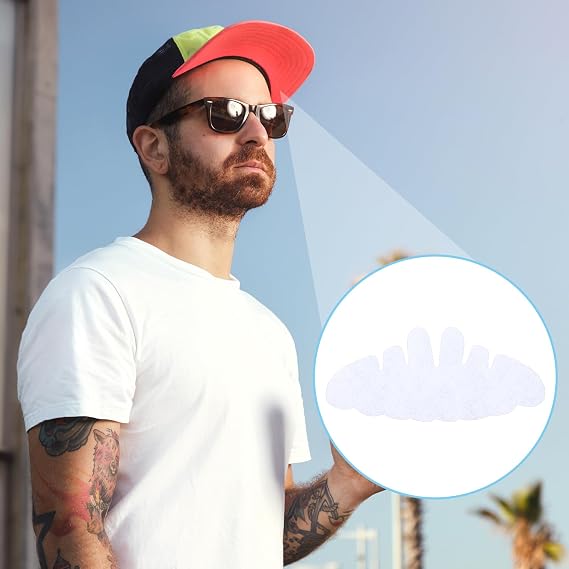 10Pcs Baseball Caps Inserts, Washable Hat Felt Shapers Hat Sweat Liner Cap Inserts Reusable Hat Support Brim