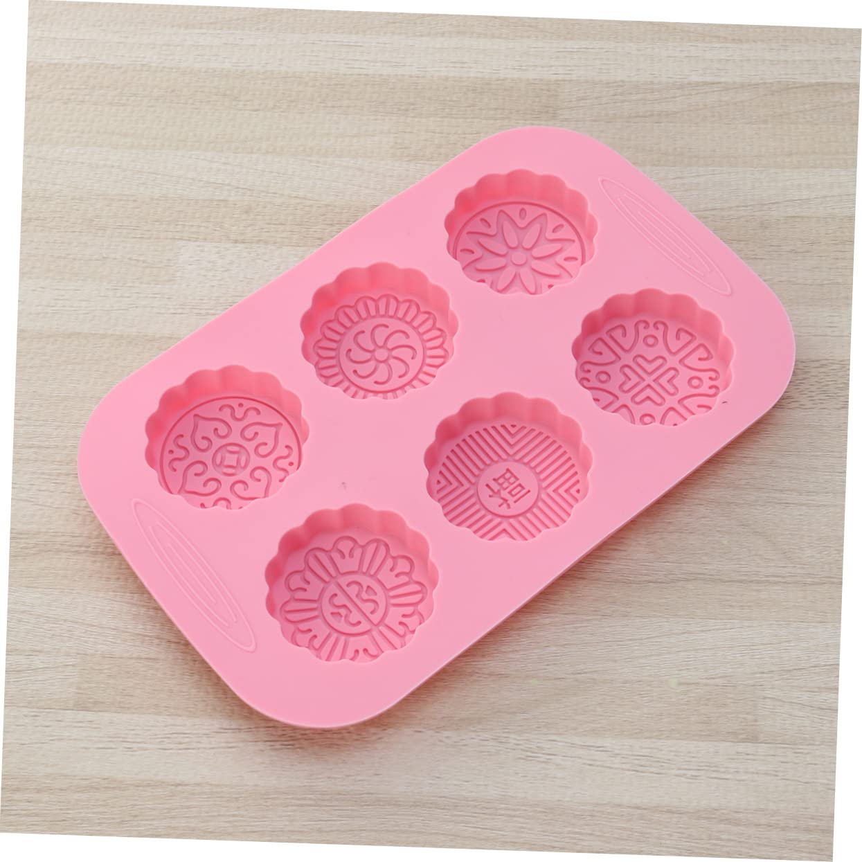 SHOWERORO 4 Piezas Tienda Molde En Forma De Cortadores De Galletas Pastel De Círculo Galleta Hermoso Molde Molde Rosa