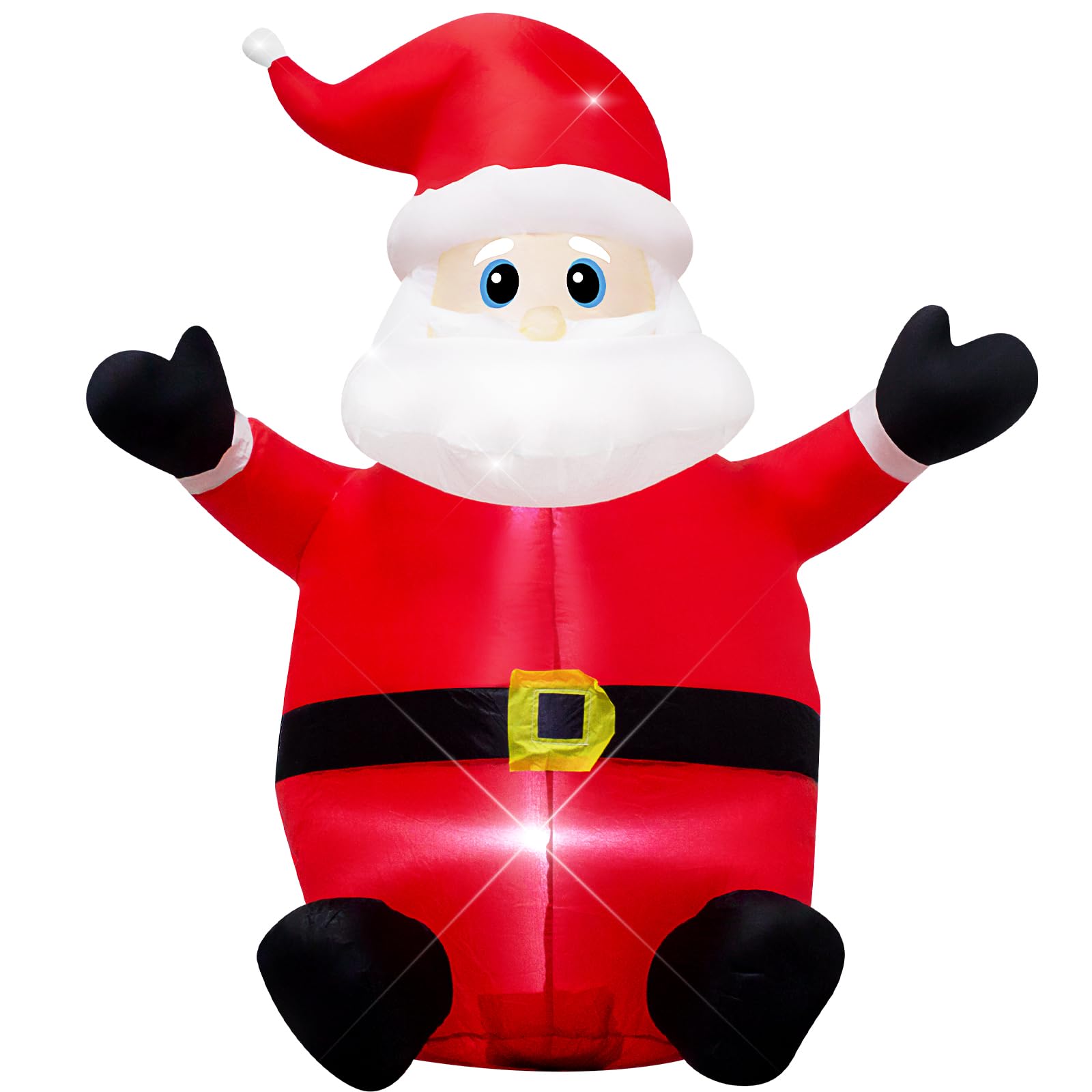 Babbo Natale gonfiabile da 1,2 m, decorazione per esterni, decorazione natalizia per interni, WM-02