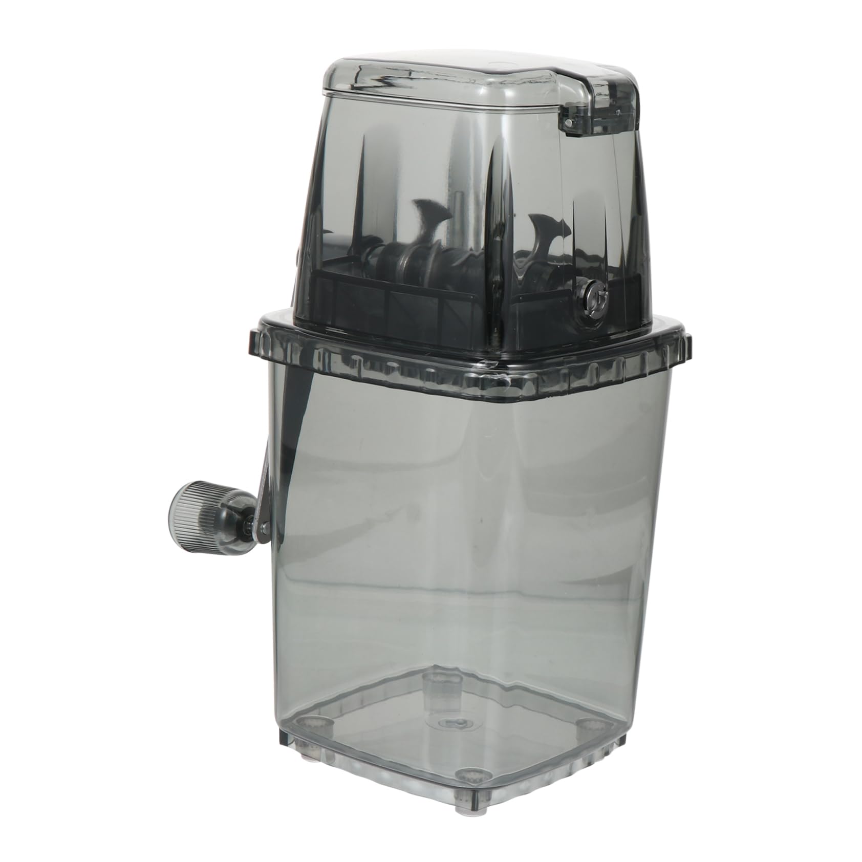 Tritaghiaccio Manuale Manovella Tritaghiaccio Portatile per Cucina Resistente Cutter in Inox per Preparare Ghiaccio Tritato Rapidamente