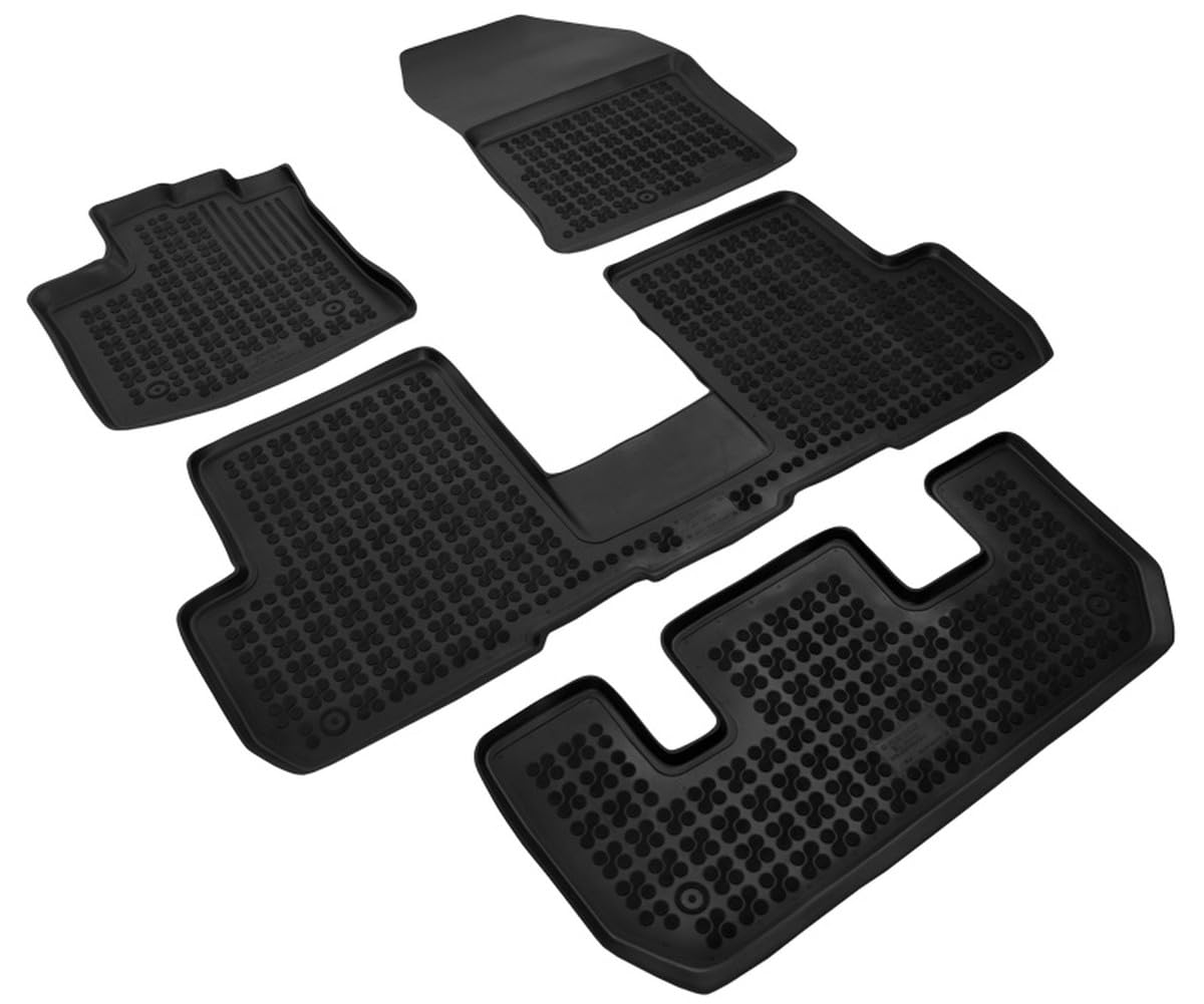 AZUGA 3D Gummi Fußmatten für Dacia Lodgy 7-Sitzer ab 2012-2022