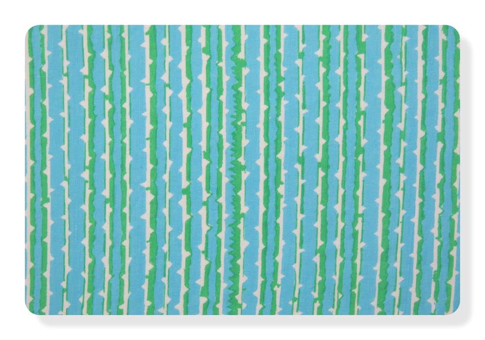 Rjfabrics Stripes Printed Unstitched Pure Cotton Fabric Material