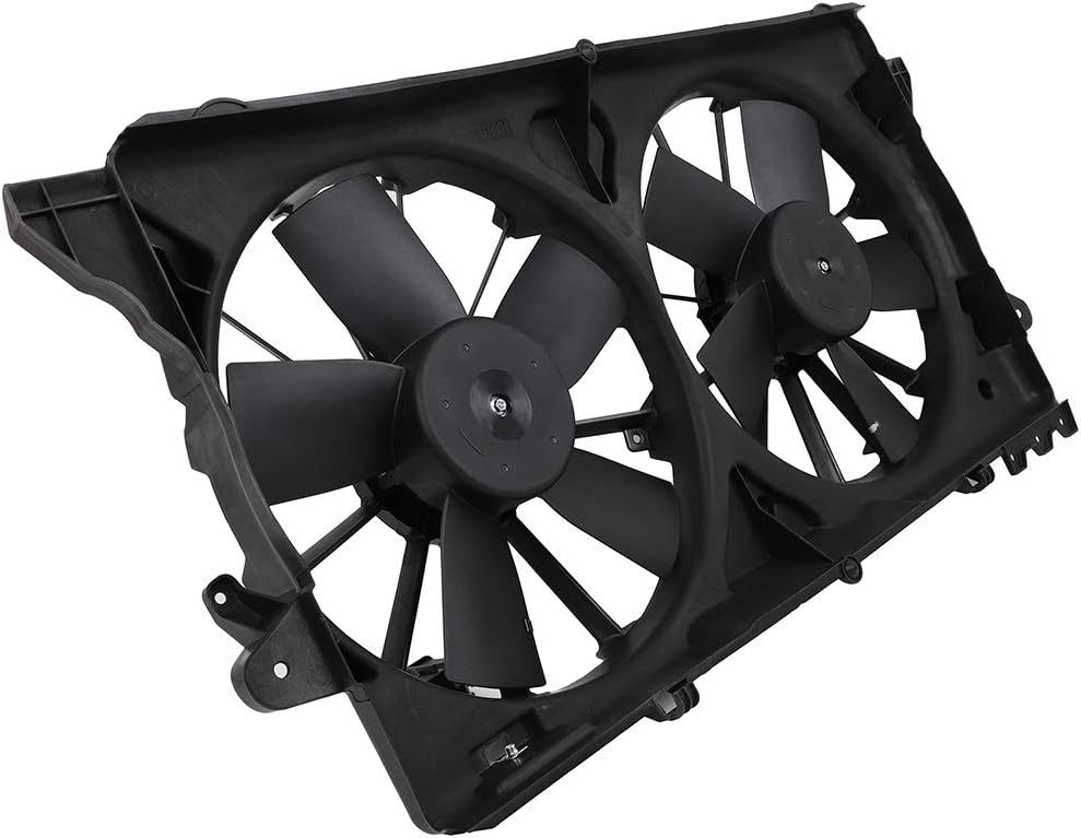 ANAPRT 620-422 623620 Dual Radiator Condenser Cooling Fan Fit for 2010-2017 for Ford Expedition 2010-2014 for Ford for F-150 2010-2017 for Lincoln Navigator