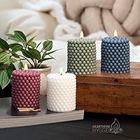 Vista 4 de Juego de 4 velas de burbujas en miniatura Estética sin perfume Tiempo de combustión 25 horas