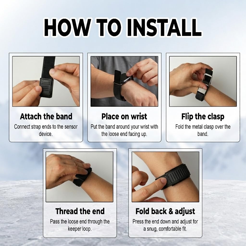 Dado Cinturino di ricambio sportivo in silicone ibrido in nylon compatibile con WHOOP 5.0, One, Peak e Life Fitness Tracker, traspirante e resistente, con cinturino di collegamento a scorrimento