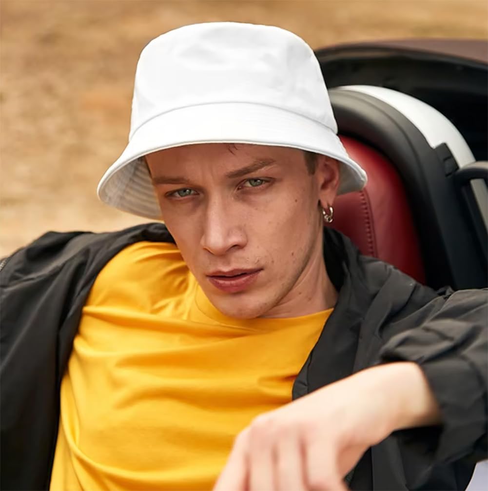 Malaxlx Bucket Hat Beach Sun Hat Fishing Hat for Women Men, Summer Outdoor Travel Packable Fisherman Hat - Image 2