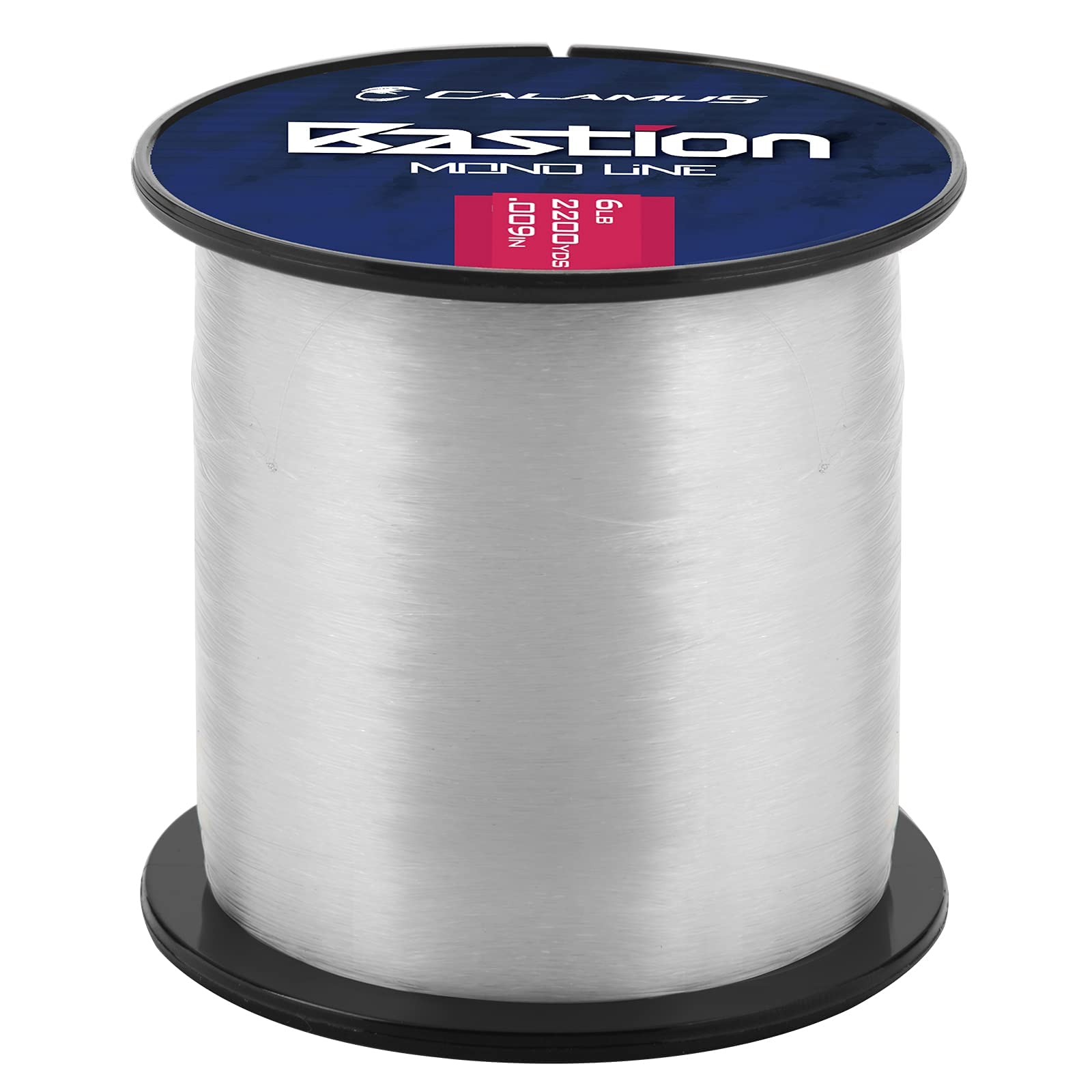 Photo 1 of Calamus Bastion Monofilament Fishing Line - Strong Abrasion Resistant Mono Line - Superior Nylon Material Mono Fishing Line for Freshwater and Saltwater, Fishing Gifts for Men Clear 12LB/500Yards (1/8LB Spool)