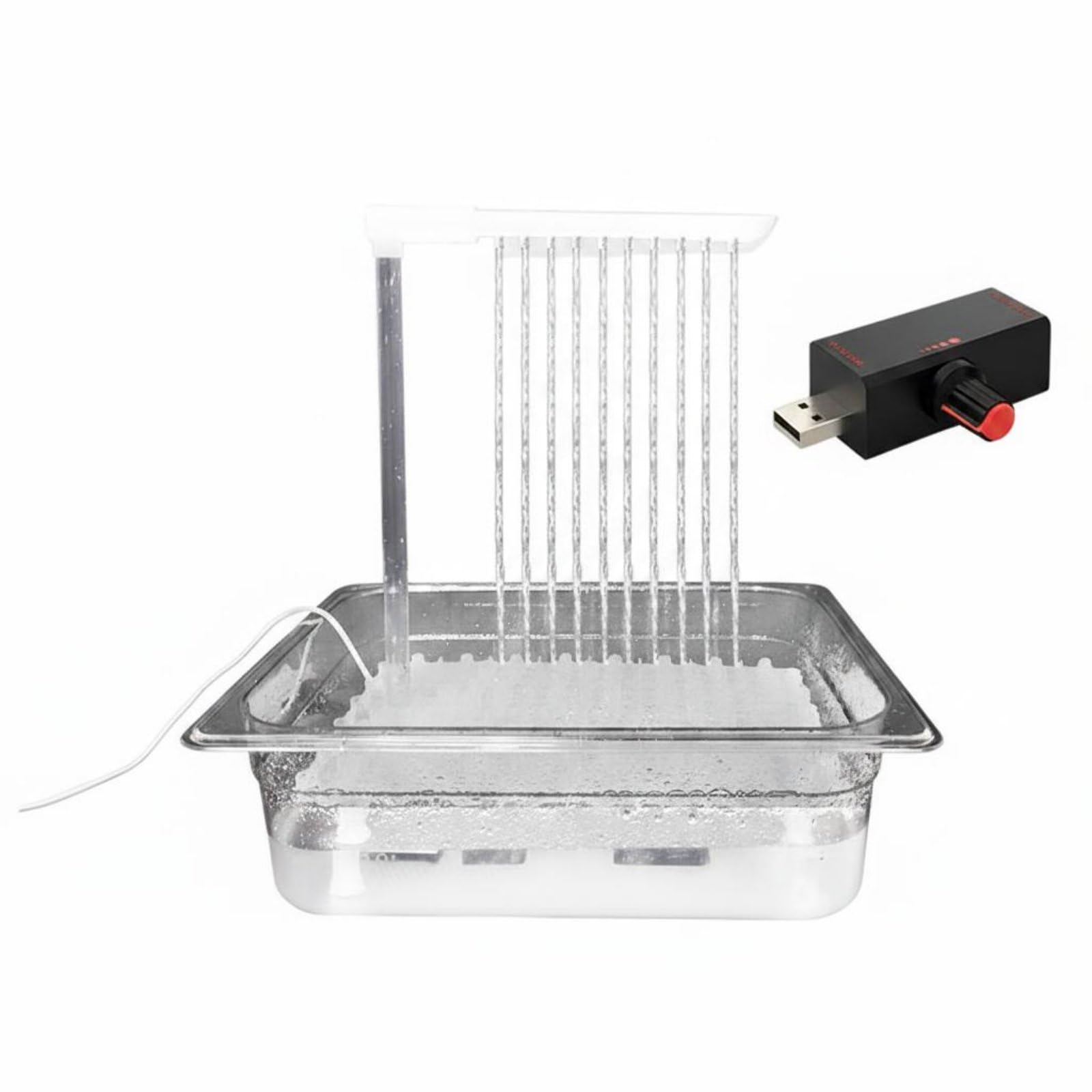 Ojiva® Circulating Bird Bath Clean Water Flow Parrot Shower Tub Sturdy Parrot Bathtub for Aviary, Us Plug Adjustable-image-14