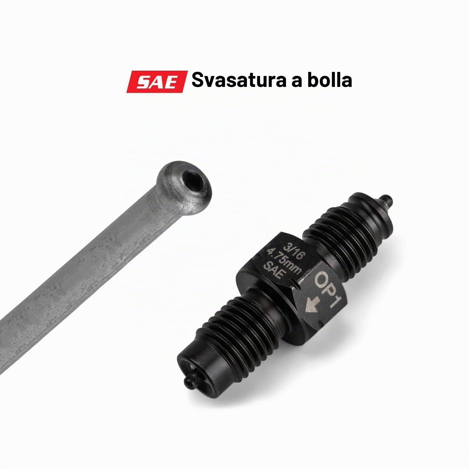 Capri Tools 3/16 "Strumento svasatura a doppia testa, rende 4,75 mm ISO/DIN Bubble Flare e 3/16" SAE doppio svasatura