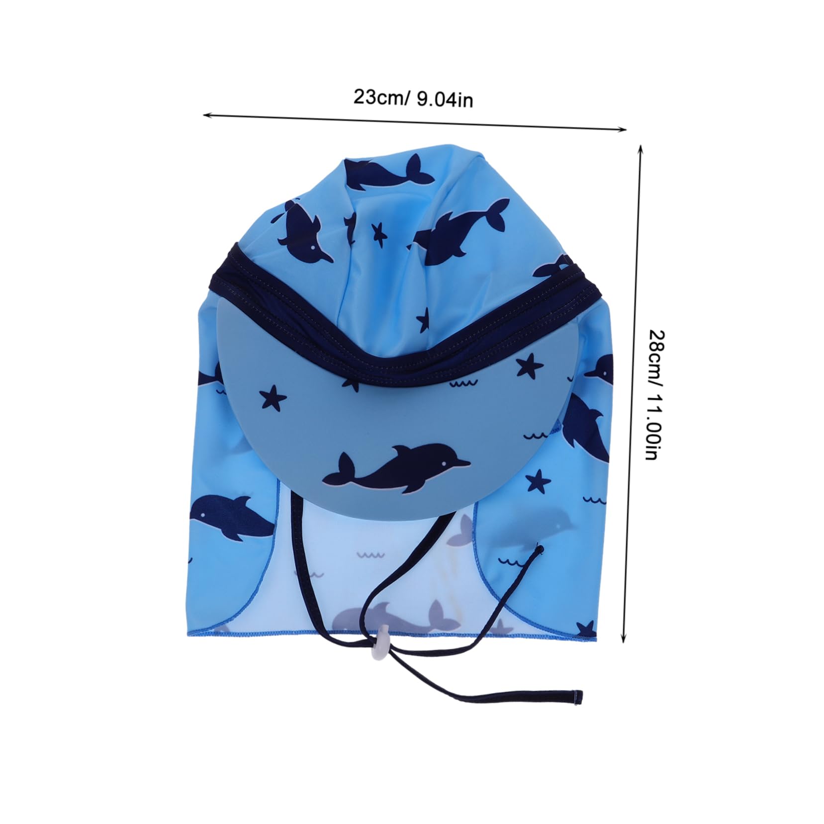 CALLARON Sombrero De Sol para Sombrero Sombrero De Bebe Protector Solar Gafas De Sol para Pequeños Diadema De Pescado Gorro De Seda para Bebé Gorras Blue Poliéster