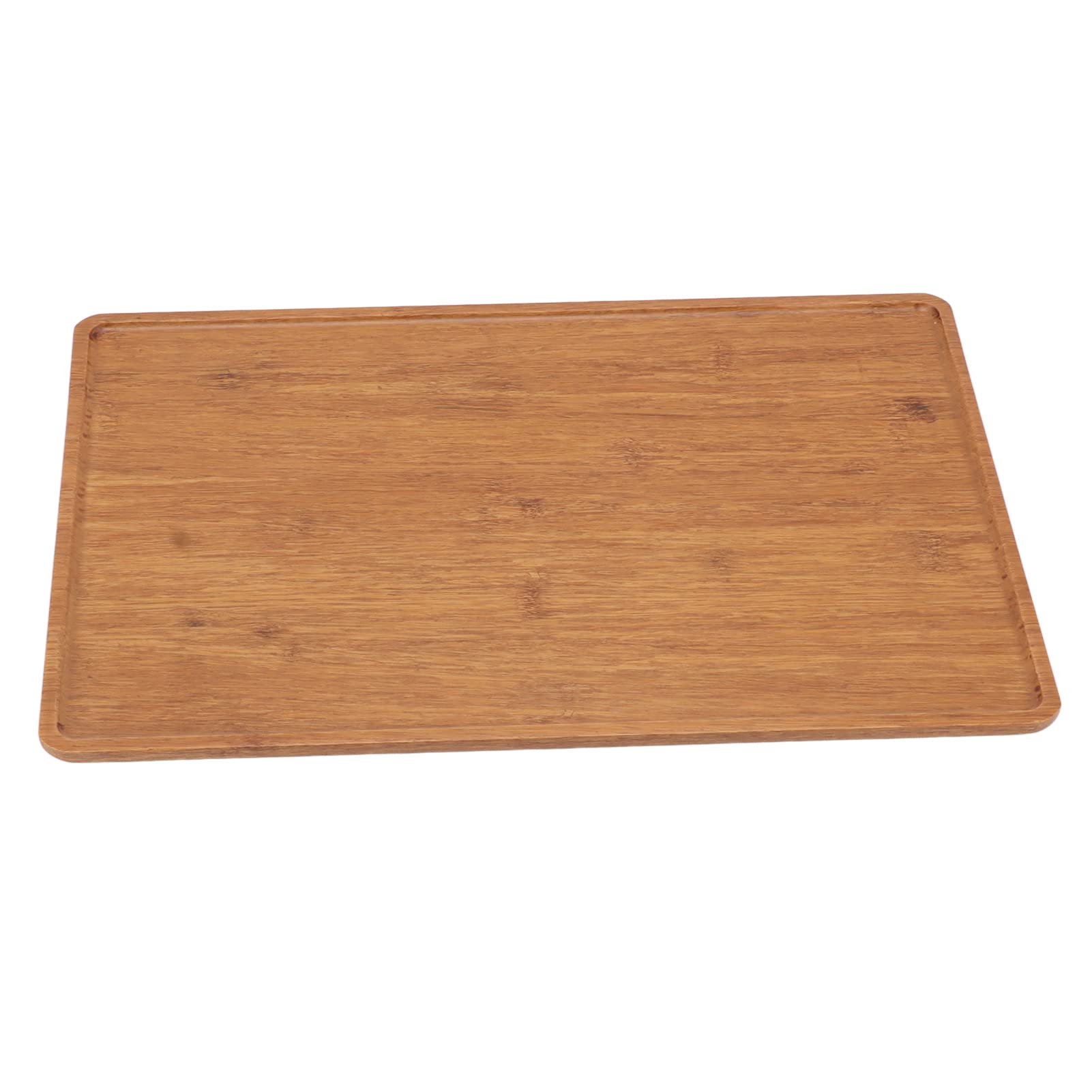 Jeanoko Plateau à Pain, Assiette de Service en Bambou au Joli Design, Large Application pour la Maison (Grand : 50 X 35 X 10 cm / 19,7 X 13,8 X 3,9 Pouces)