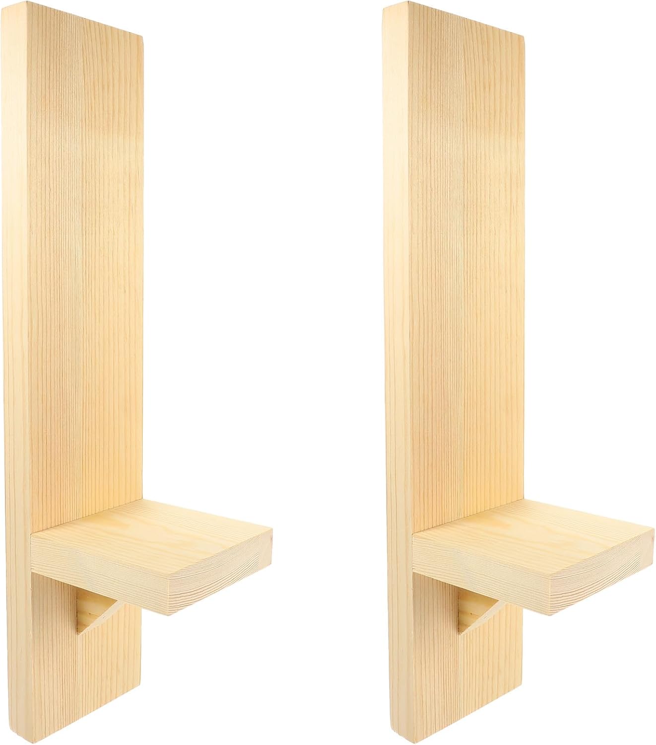 Wooden Wall Mount Candle Sconces Votive Tea Light Holders Pair Rustic Home Decor Vintage Wall Art Candle Holder for Living Room Bedroom