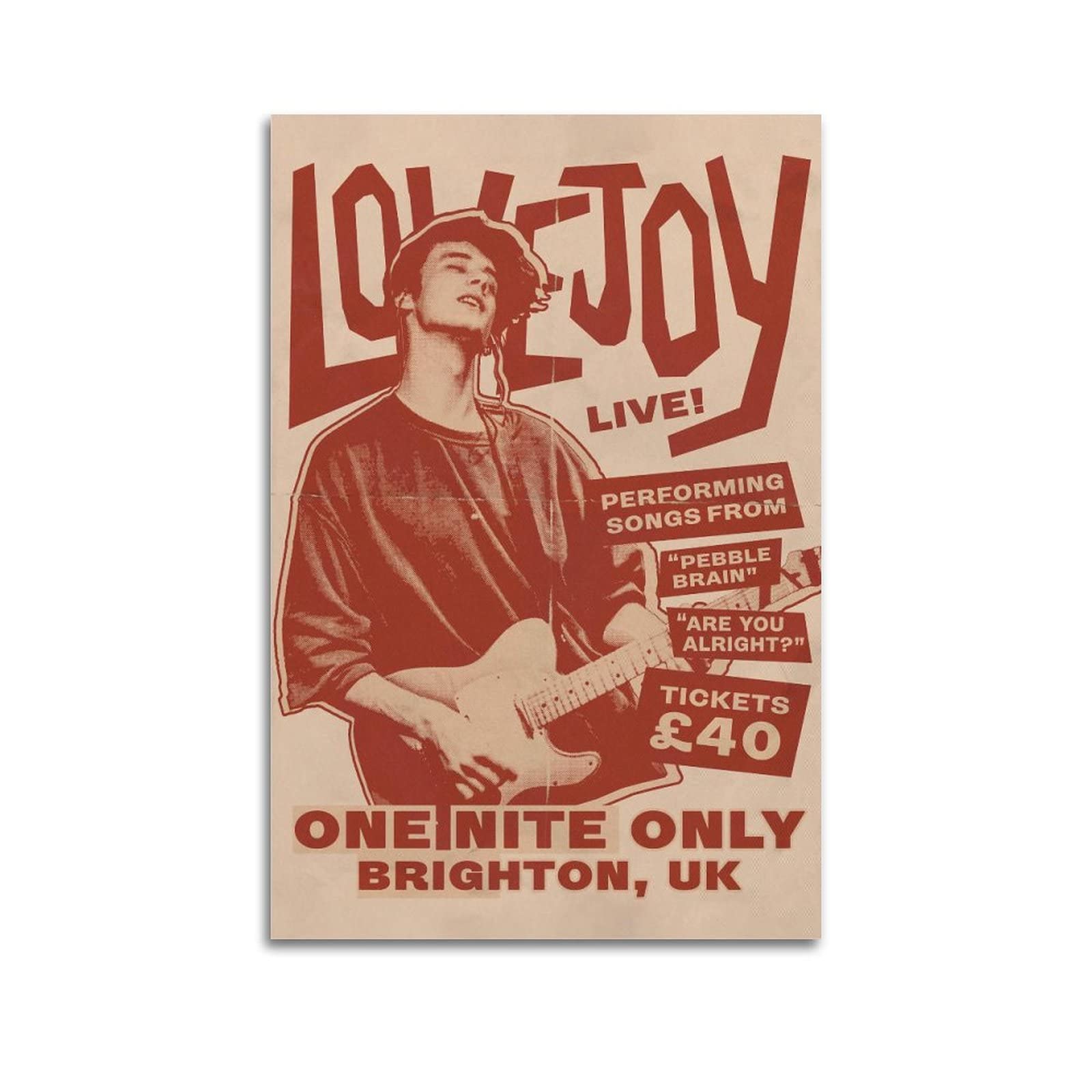 Generic90s Lovejoy Concert Poster Canvas Prints Wall Art Prints Painting Album Cover Poster Decoration Gift For Home Office Bedroom Decorations 16x24inch(40x60cm)