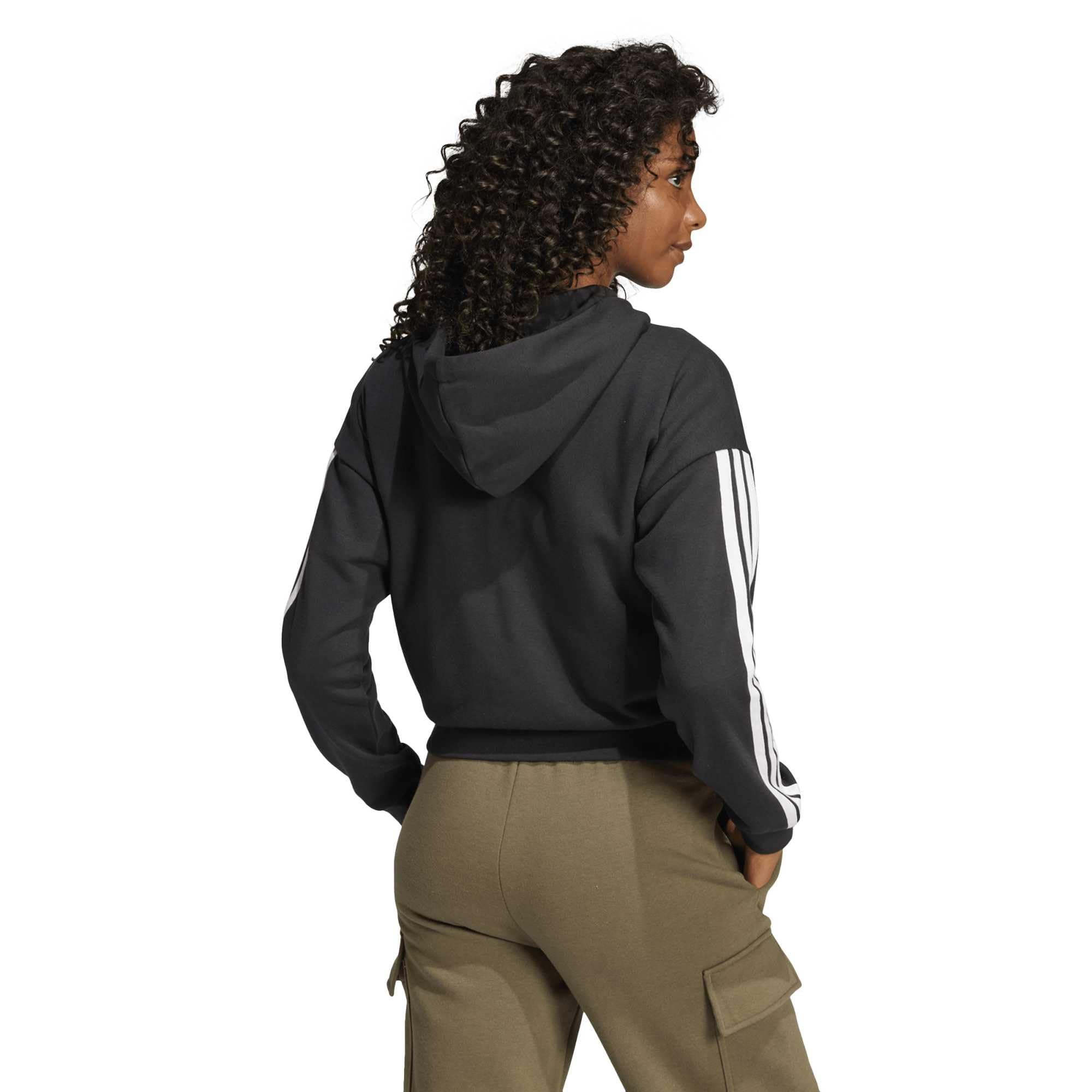 Adidas Damen Essentials 3-Stripes French Terry Full Zip Hoodie