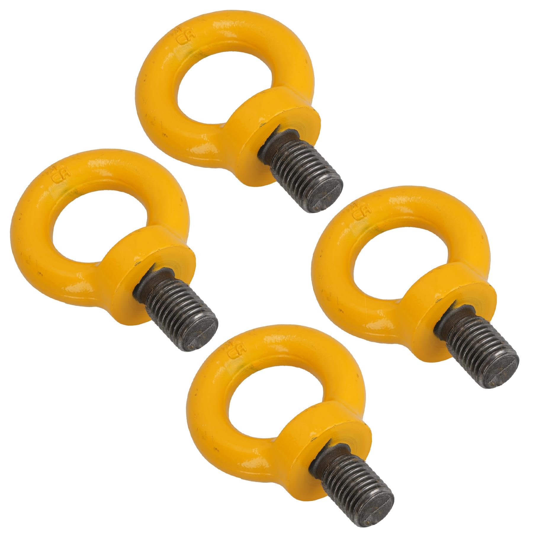 20mm Lifting Eyes Eyebolt Ring High Tensile 30mm Length 6.0 Ton Capacity 4pc