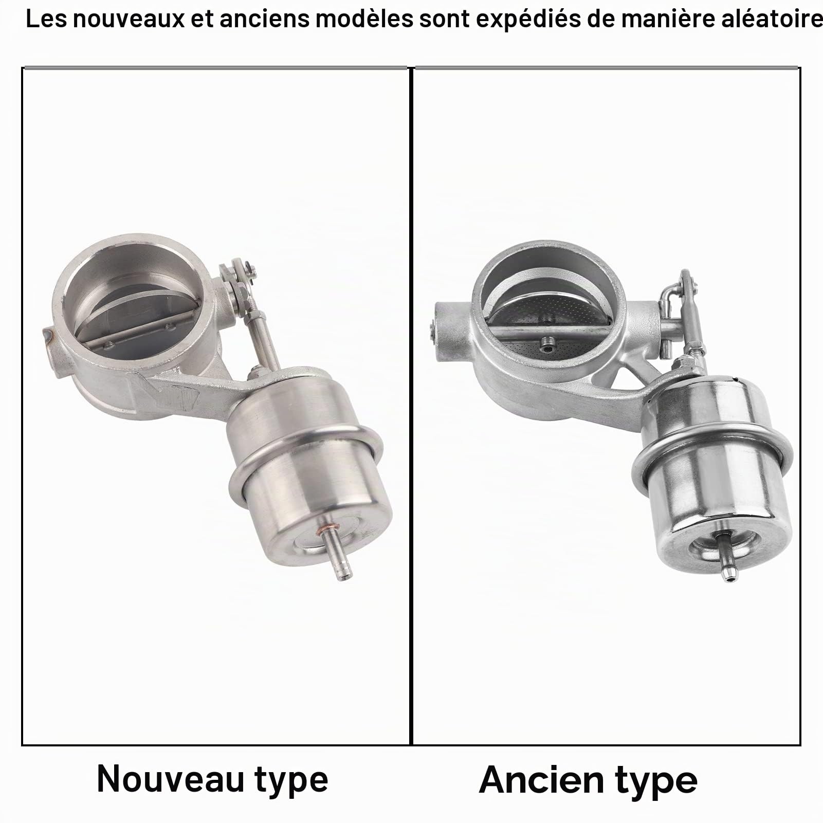 Duokon 2 pouces Valve de Contrôle D'échappement de voiture,Découpe D'échappement Activée par vide D'acier Inoxydable,Ouvrir Fermer Options(Style ouvert)