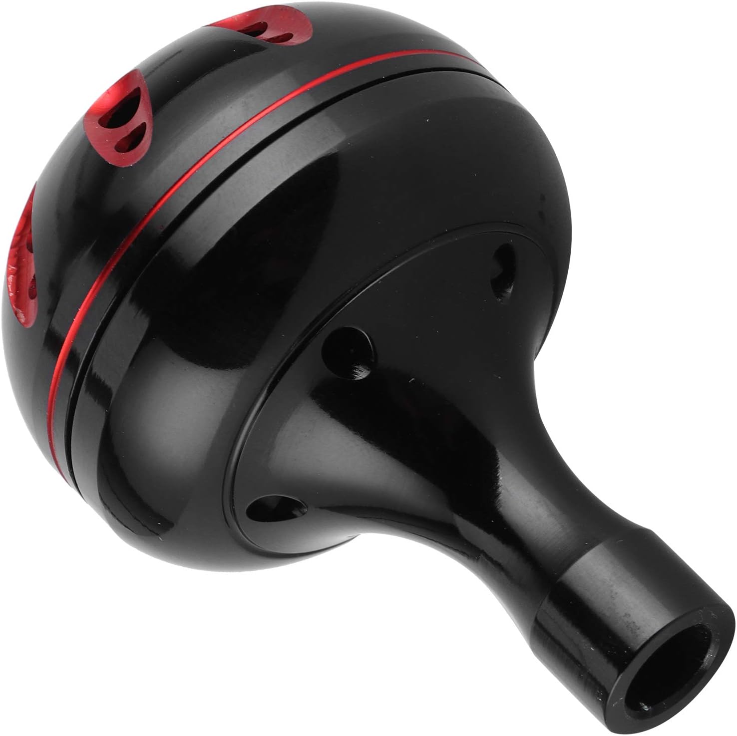 39mm Metal Sea Fishing Power Knob Reel Handle Replacement Compatible for S/D/A, 1.5 Inch Fishing Reel Handle Reel Replacement PartsAccessories(Black and Red) Fishing Knobs Fishing Reel Knob