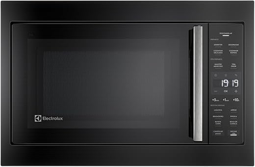 Micro-ondas de Embutir Electrolux 34L Preto Experience com Descongelamento Assistido (ME3BP) 127V