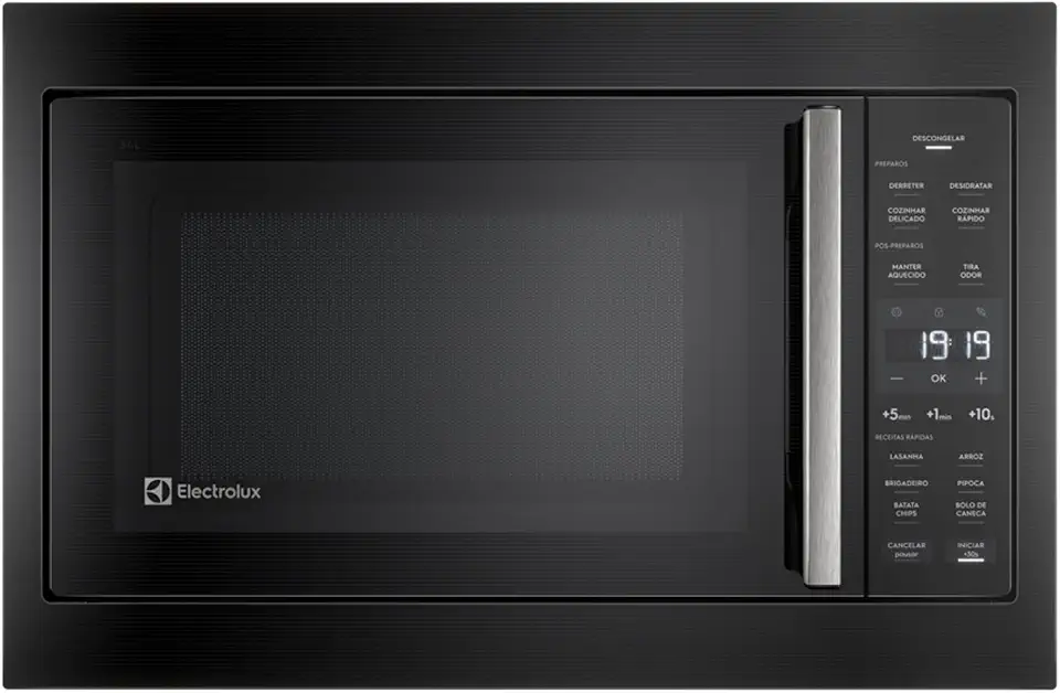 Micro-ondas de Embutir Electrolux 34L Preto Experience com Descongelamento Assistido (ME3BP) 127V