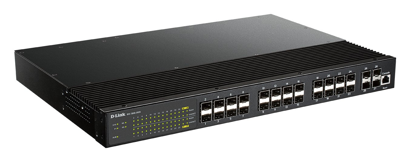 D-Link 24 porty SFP Plus 4 Port 10G SFP+ z pojedynczym wejściem AC