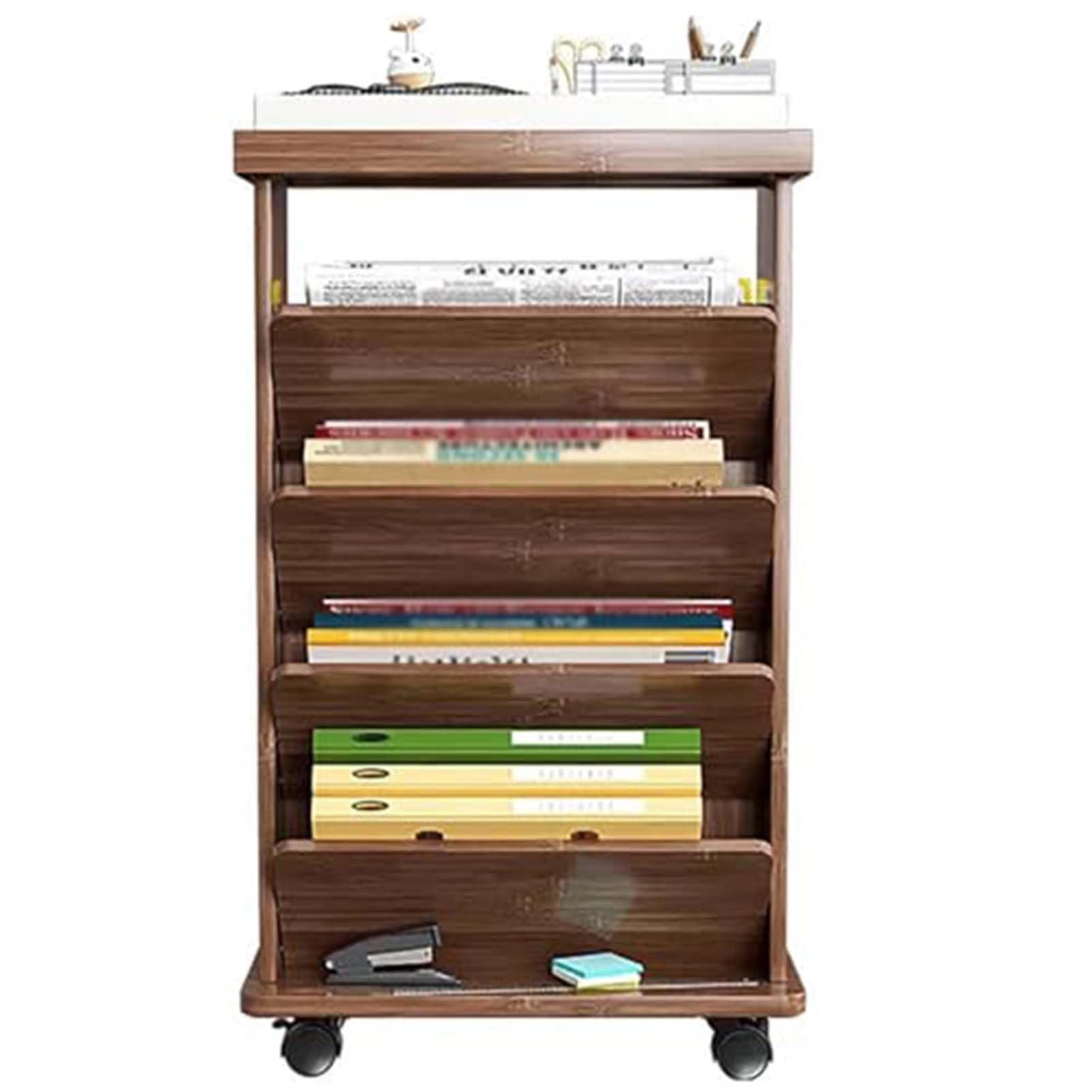 Organizer Per Libri Da Scrivania, Mobile, Angolare, Da Pavimento, Per La Casa, Libreria Stretta Autoportante Per Piccoli Spazi