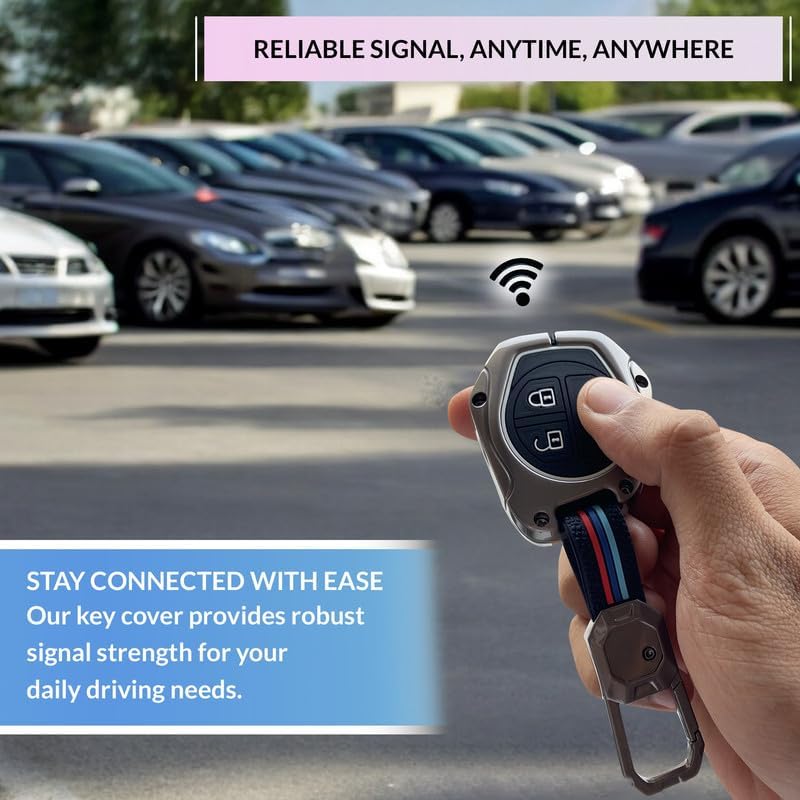 Image of NEODRIFT 'KeyShield' Car Key Cover for Maruti Suzuki Ciaz (Shape 1, 02 Buttons) (Durable, Stylish, and 360 Protection)