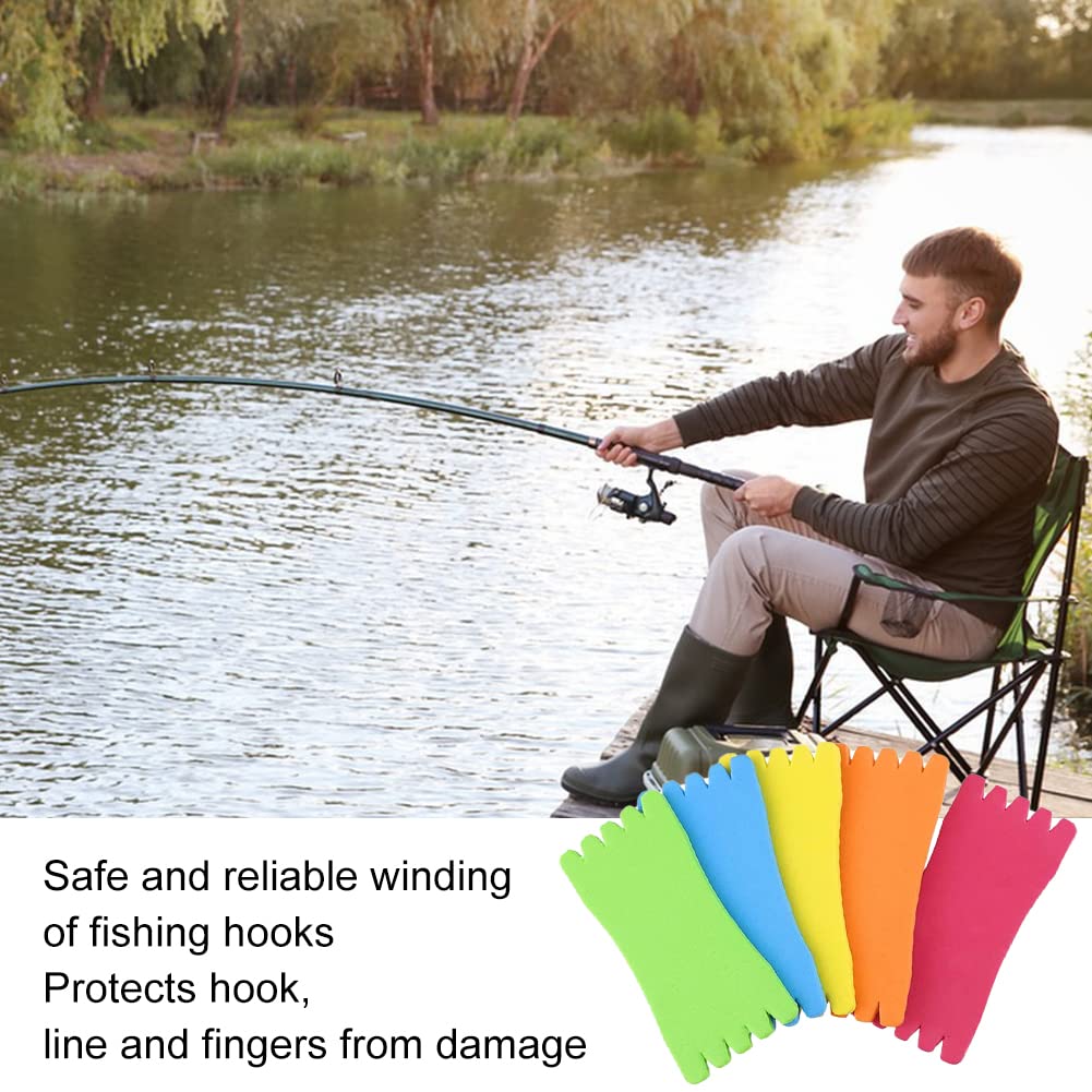 Tablero Pesca Espuma, Tablero Línea Bobinado Pesca, Carretes de Espuma para Pescar, Bobinas de Espuma Pesca, Bobinadoras de Línea de Pesca con Placa de Espuma, Sostener la Línea de Pesca, 20 piezas