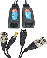 Vista 4 de 4 pares de transmisor pasivo de video balun RJ45 HD-CVI/TVI/AHD/CVBS 8MP conector BNC a RJ45 red transceptor para CCTV seguridad DVR sistema