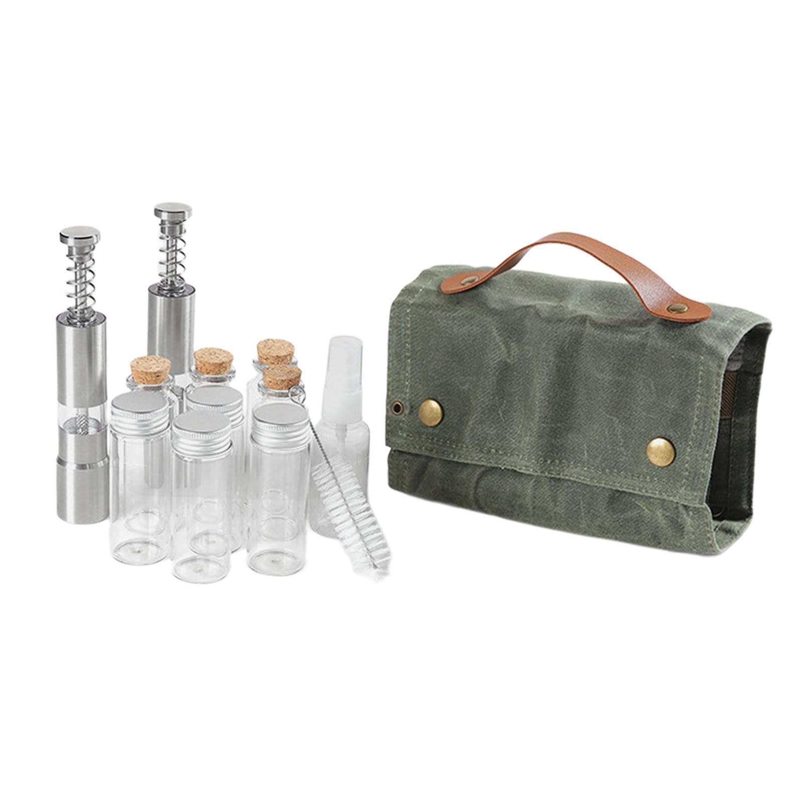 Kit di condimenti per campeggio, organizzatore di spezie da cucina