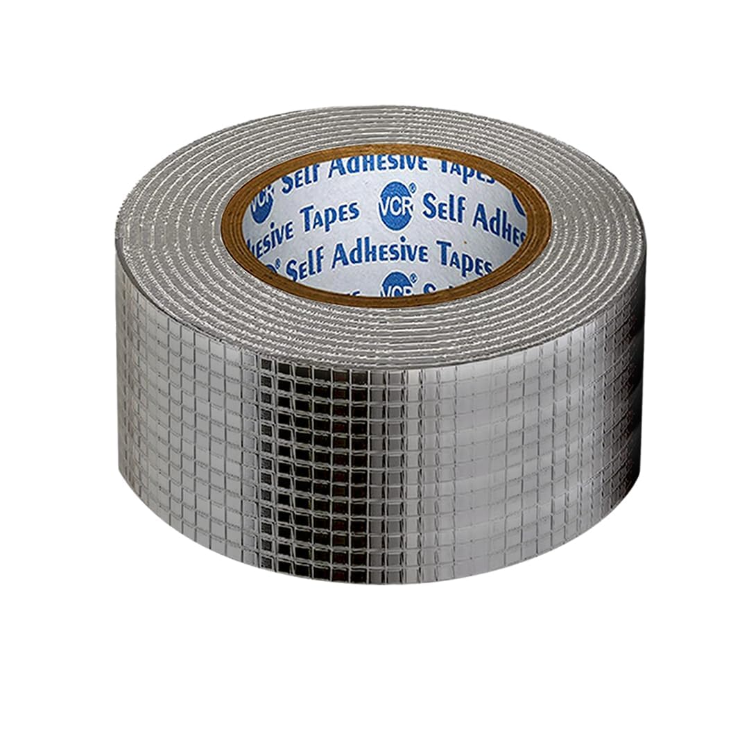 Self-Adhesive Mirror Mosaic Tiles Tape, Silver Reflective Grid Pattern, 5 Meters Roll, Modern Decorative Tape for Wall Furniture DIY Crafts-image-30