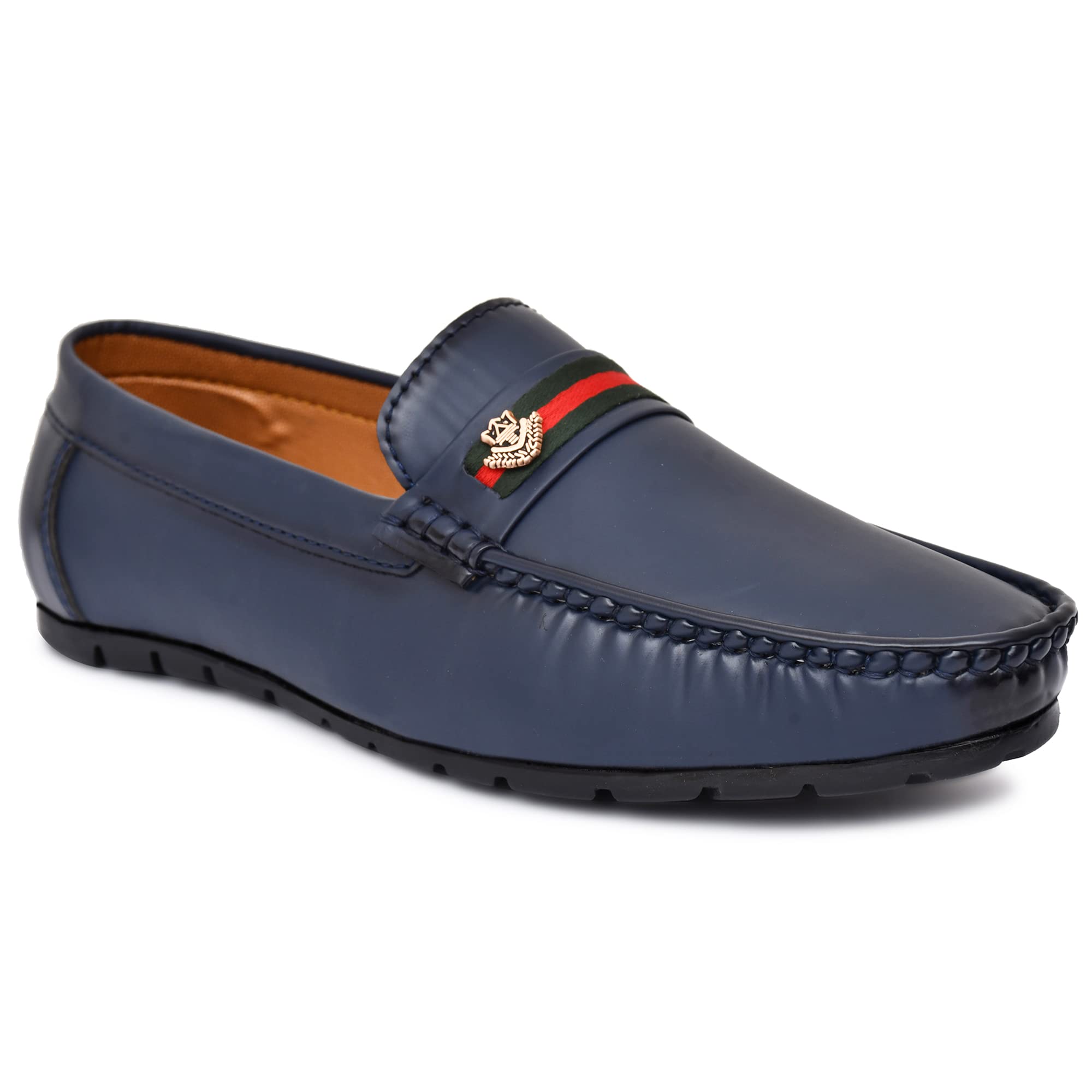 Relax in Style: Comfy and Classy Men's Casual Synthetic Leather Loafers for Men-image-6