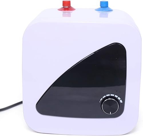 Calentador de agua eléctrico de 110 V para cocina, hogar, 8 L, gran tanque de agua caliente para cocina, grifo de lavado de cocina, acero inoxidable