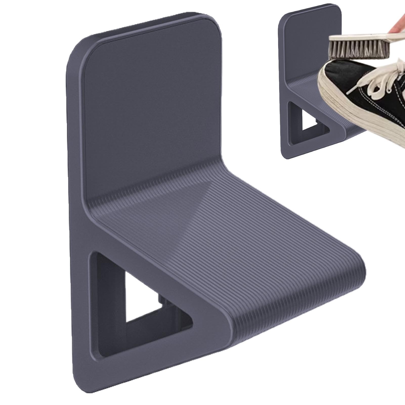 Holdes - Reposapiés de ducha para afeitarse las piernas, reposamanos de ducha para afeitarse las piernas - Caminar de ducha Triangular Estable, pedal de baño, Asistencia para las piernas de afeitado |