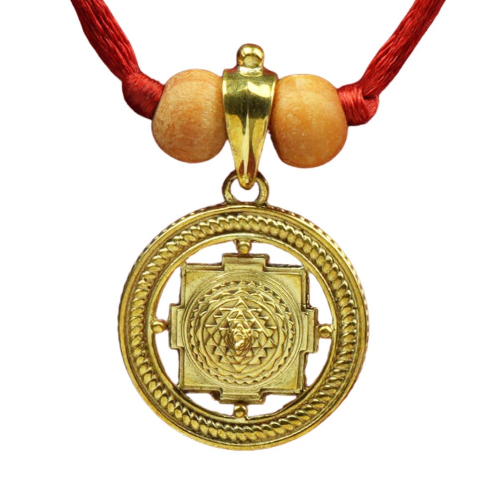 rudra centre Meru Shree Yantra Brass Pendant-picture-34