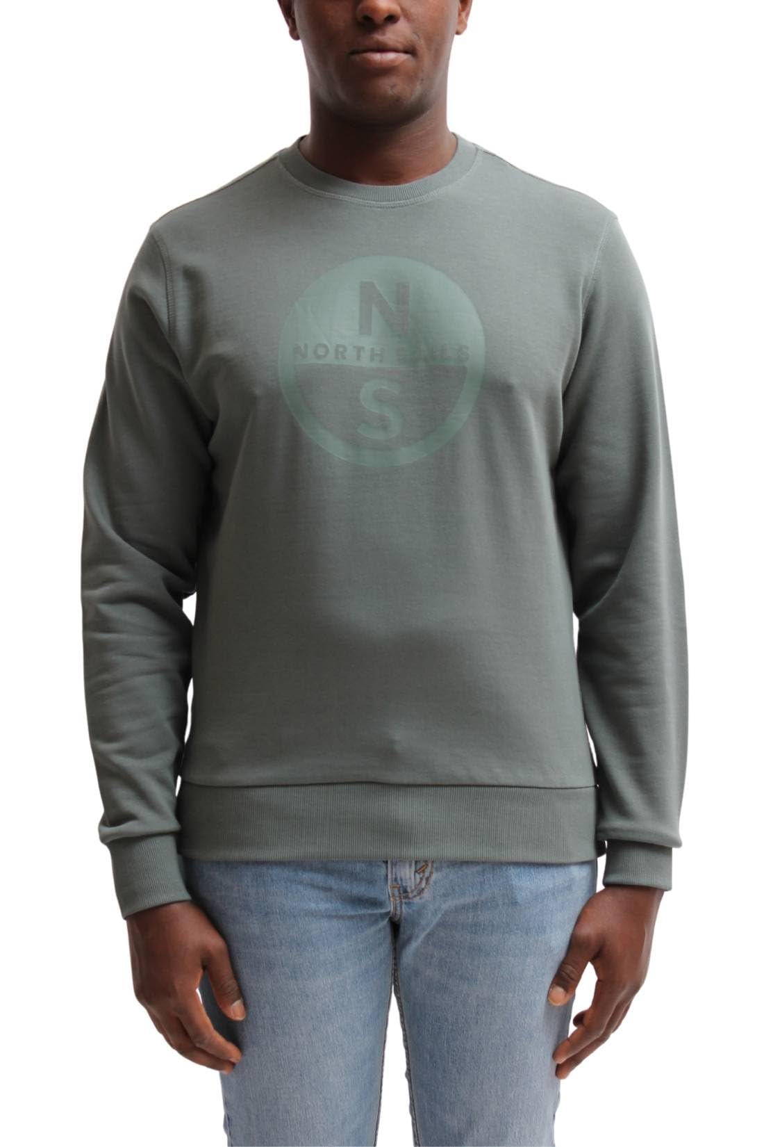 NORTH SAILS Letnia bluza męska z nadrukiem logo graficznym - rozmiar S