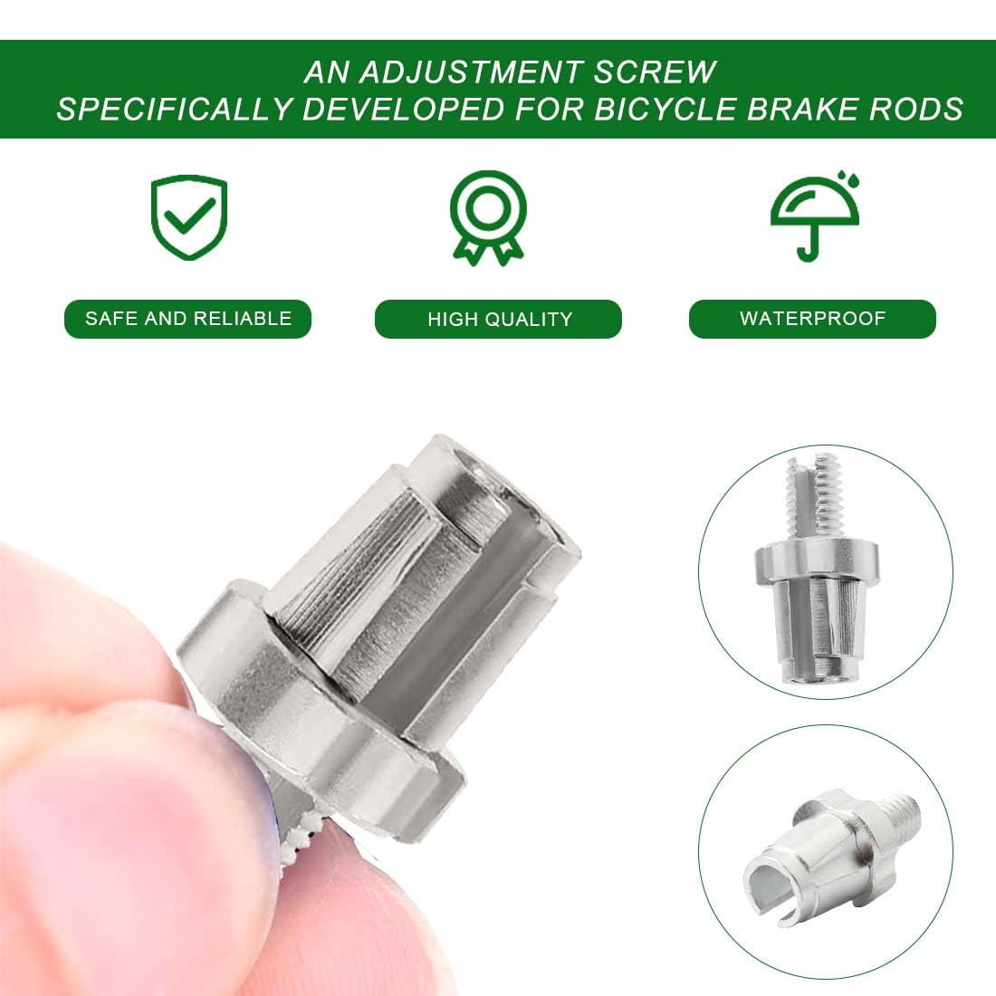 Acheter Vis De Réglage Du Levier De Frein M7, 2 Pièces, Fixation En Alliage D'aluminium Argenté Pour Vélos De Route Et De Montagne