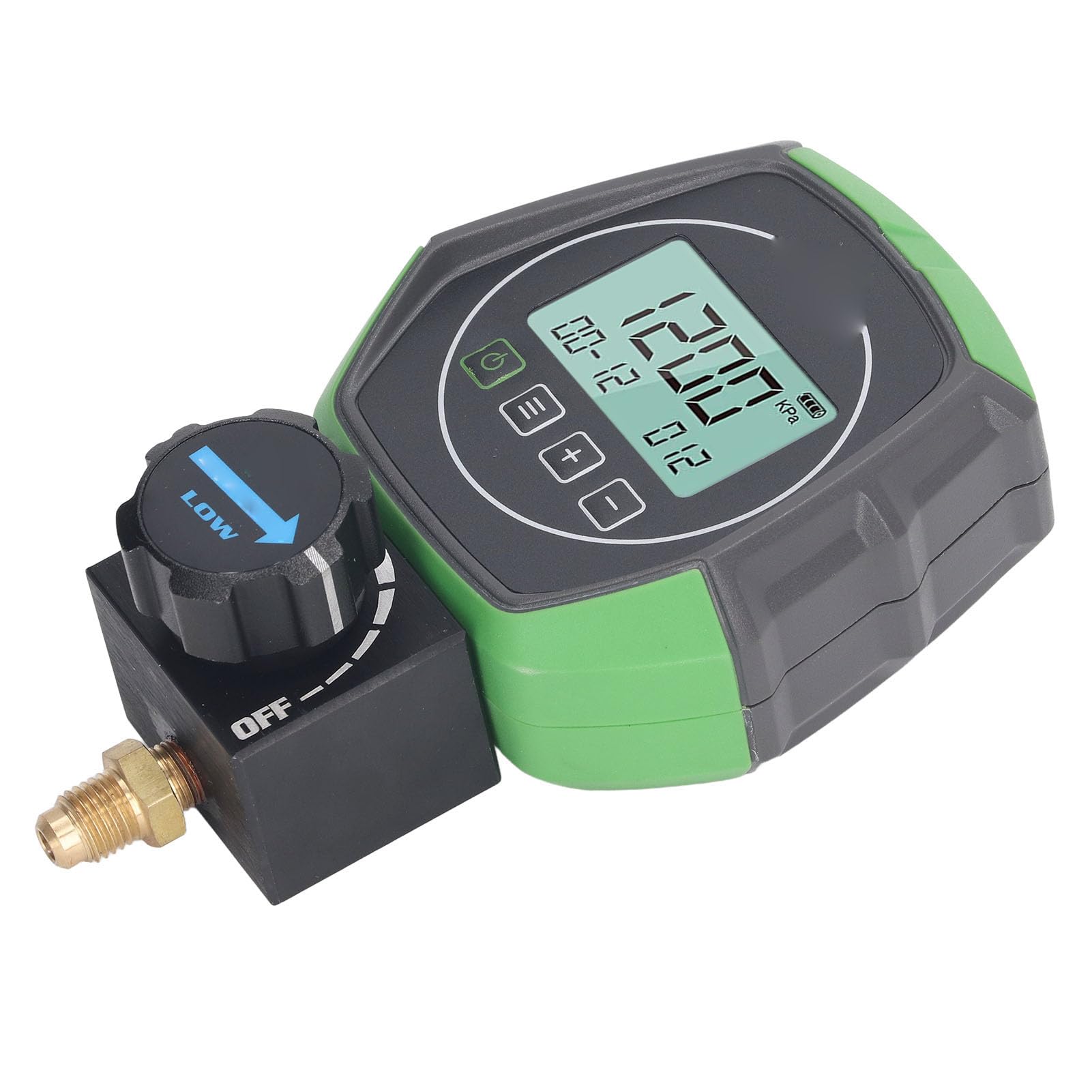 Eujgoov Digital Manifold Vacuum Pressure Temperature Tester Manifold Meter Built in 90 Refrigerants for Testing Maintaining Air Conditioner